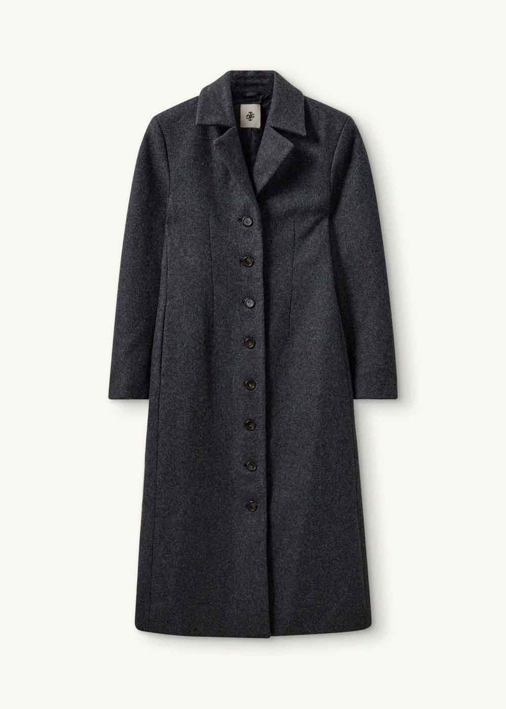 THE GARMENT: Grey Tailored Wool Coat | 157Moments