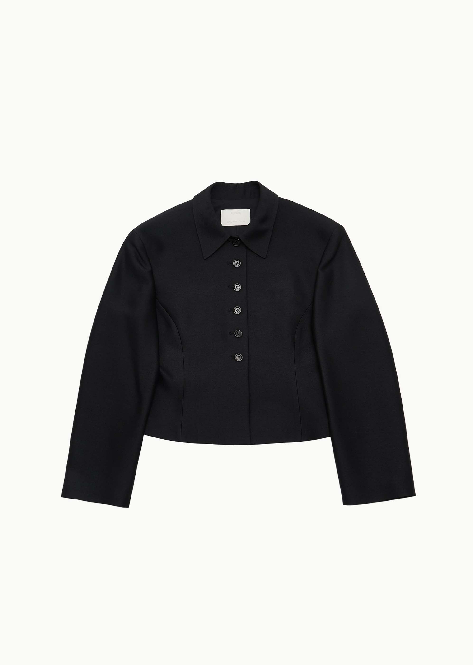 AMOMENTO: Black Tailored Wool Jacket | 157 Moments – 157Moments