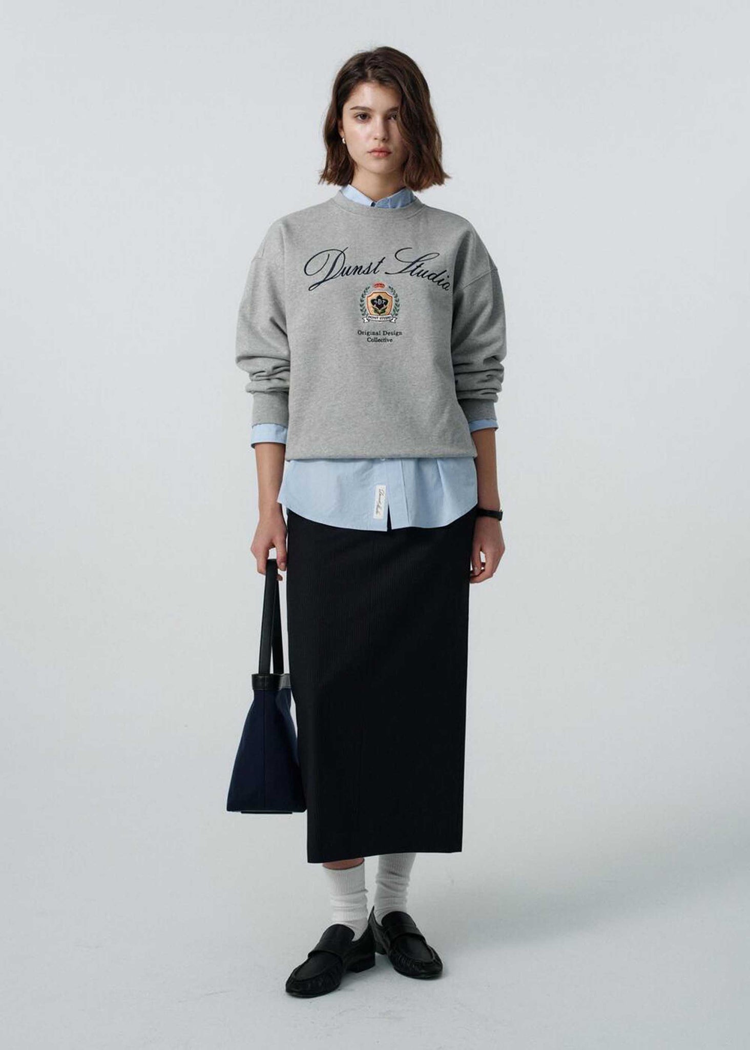 Grey Collegiate Logo Sweatshirt