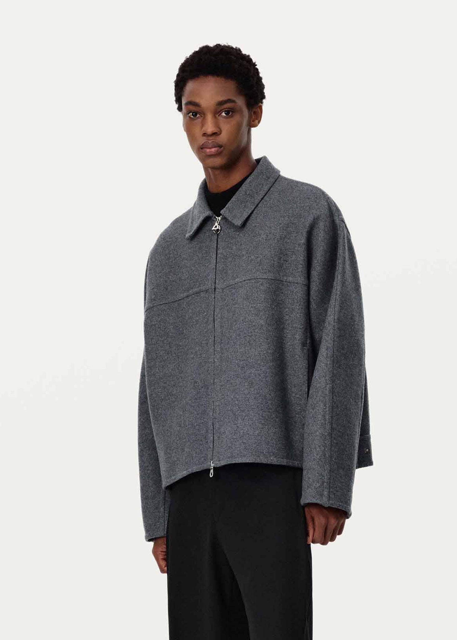 Grey Cashmere Blouson