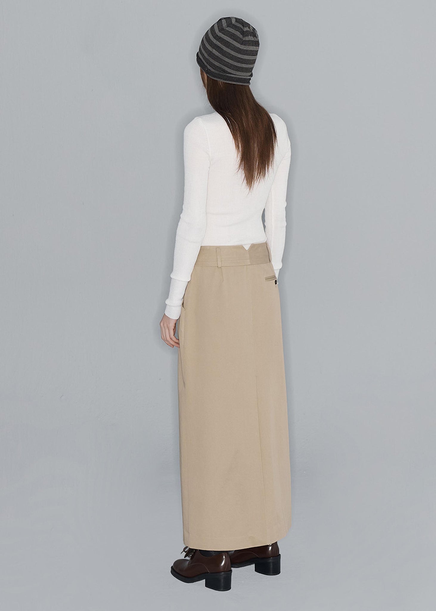 Beige Maxi Skirt