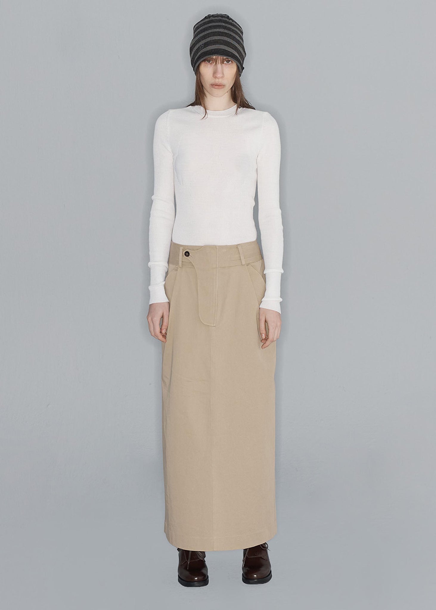 Beige Maxi Skirt