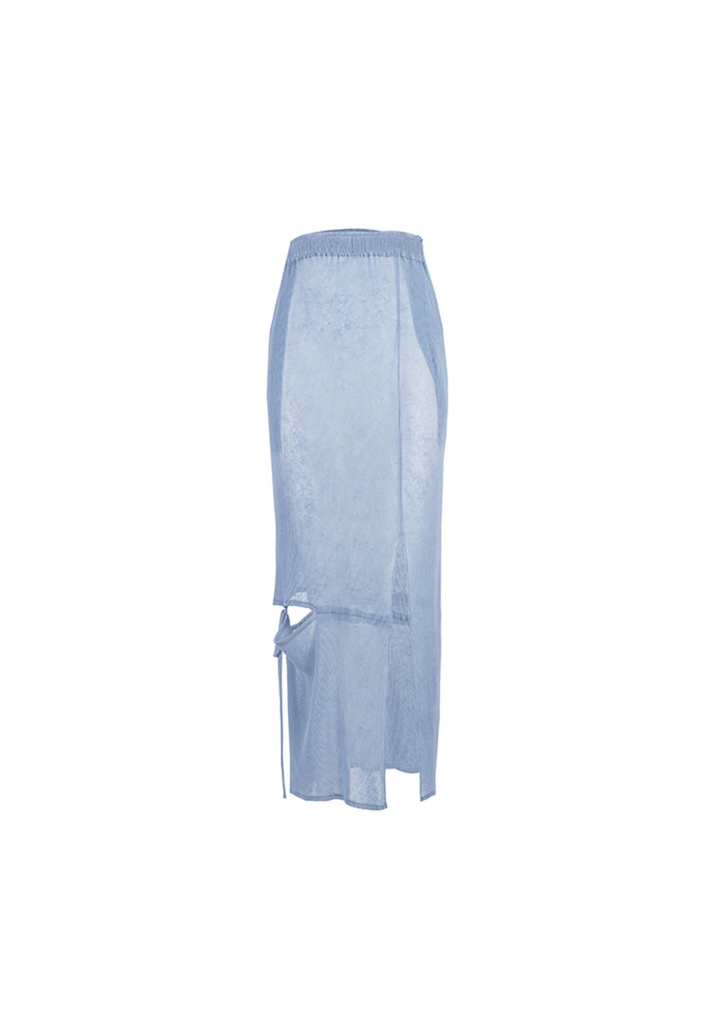 Blue Mesh Midi Skirt - 157Moments