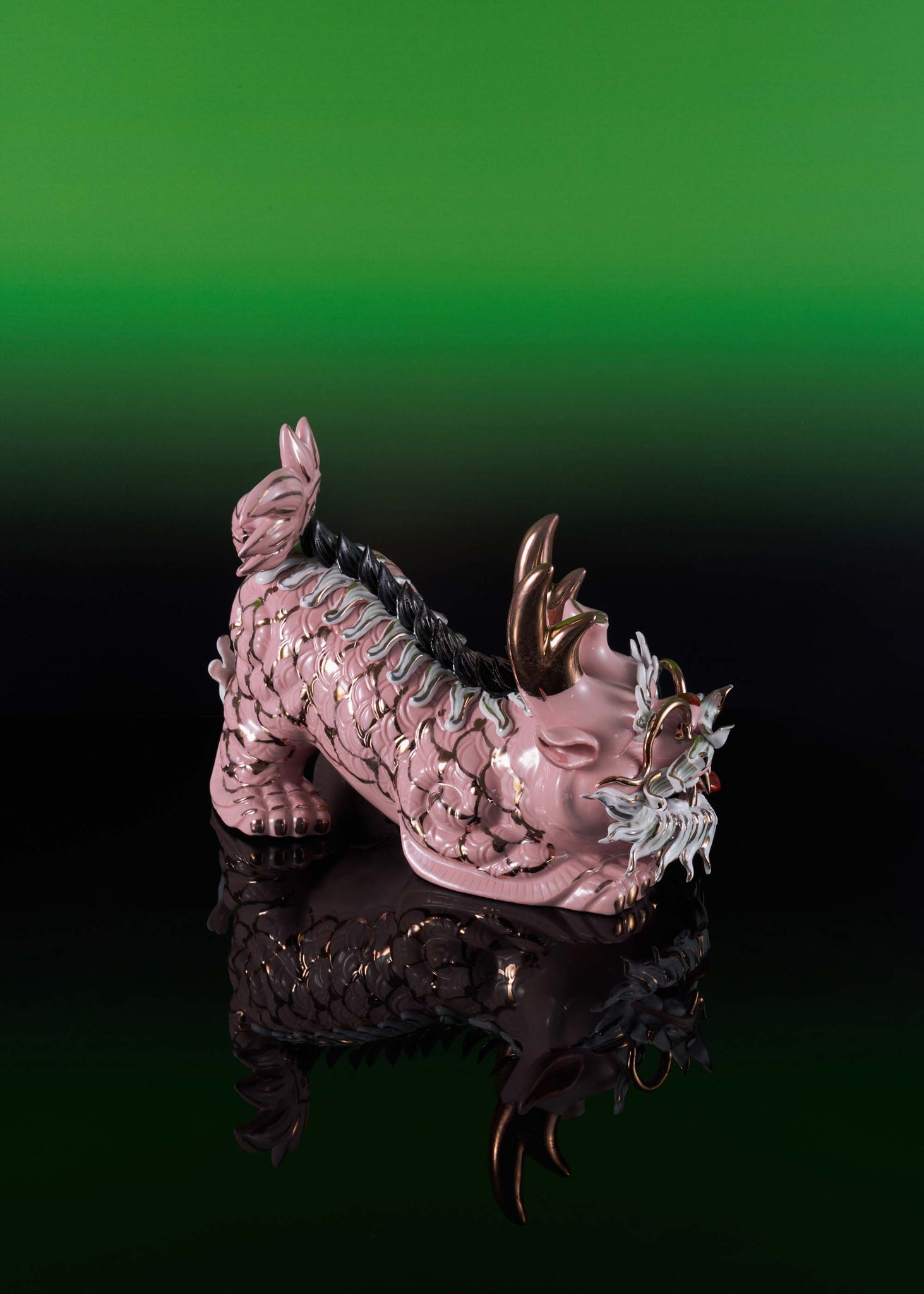 Gold Kirin Sculpture