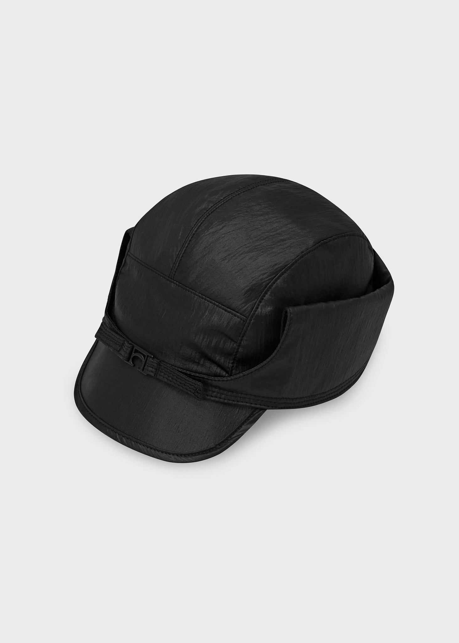 Black Aviator Cap
