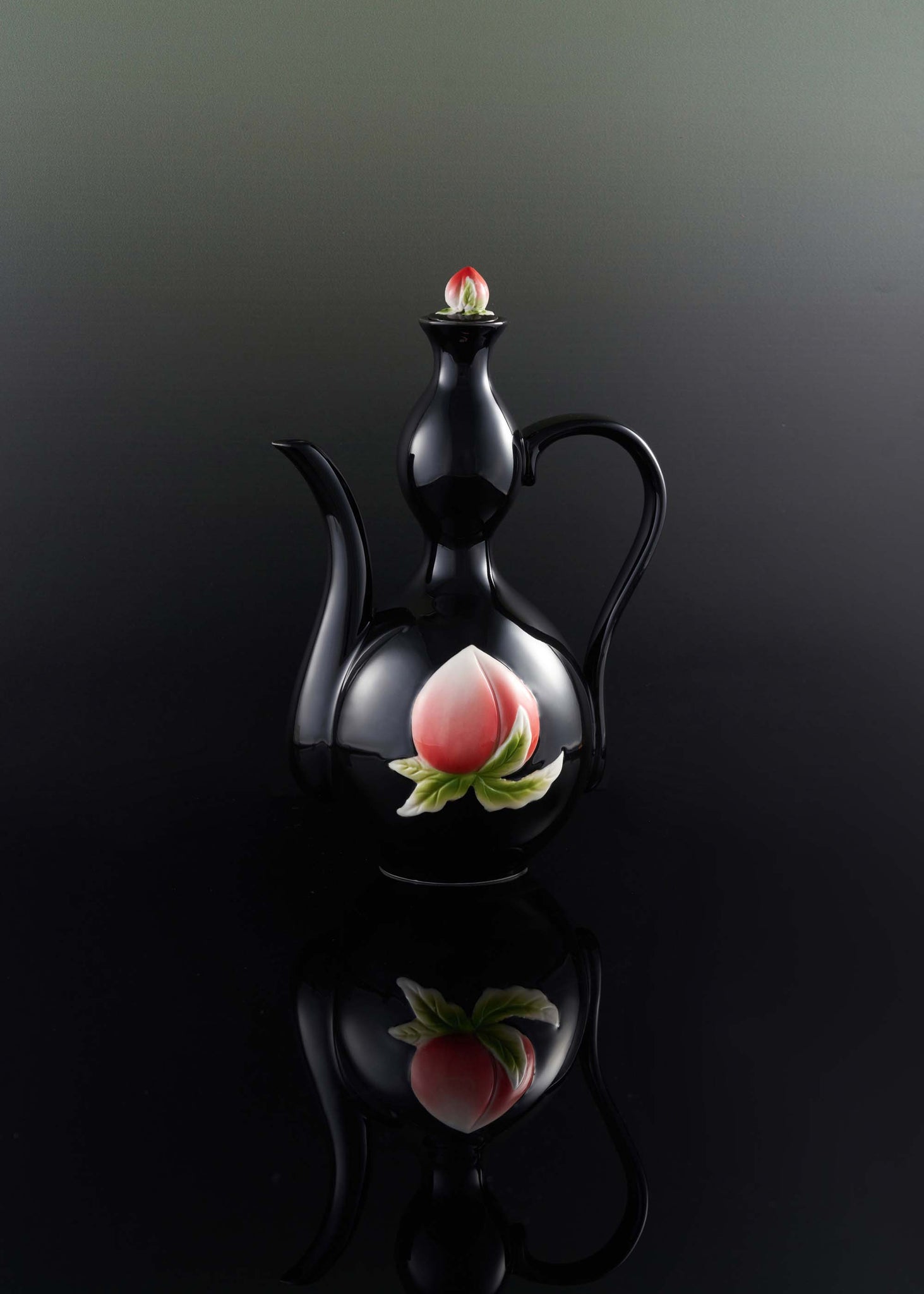 Black Peach Teapot