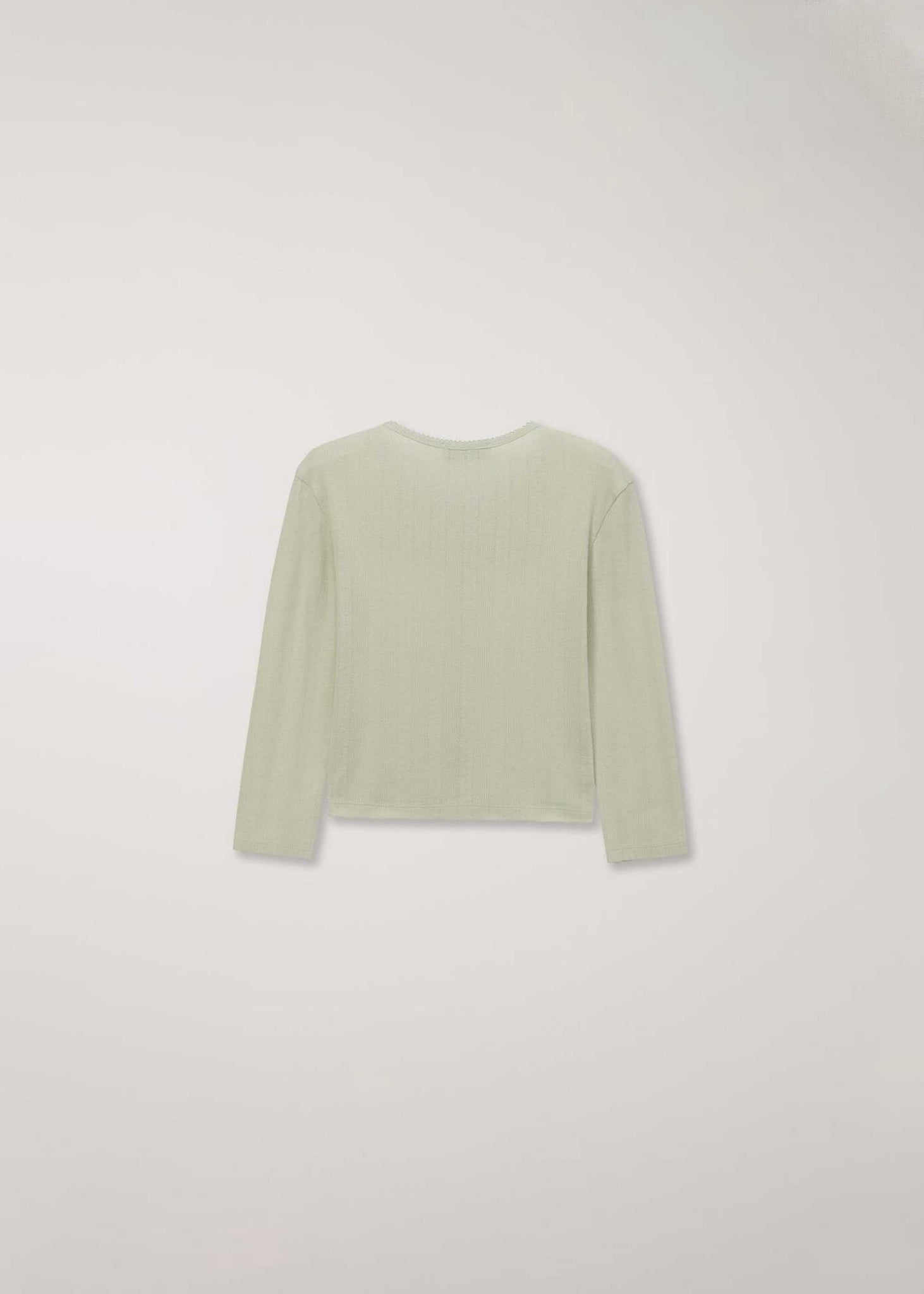Pink Pointelle Cardigan