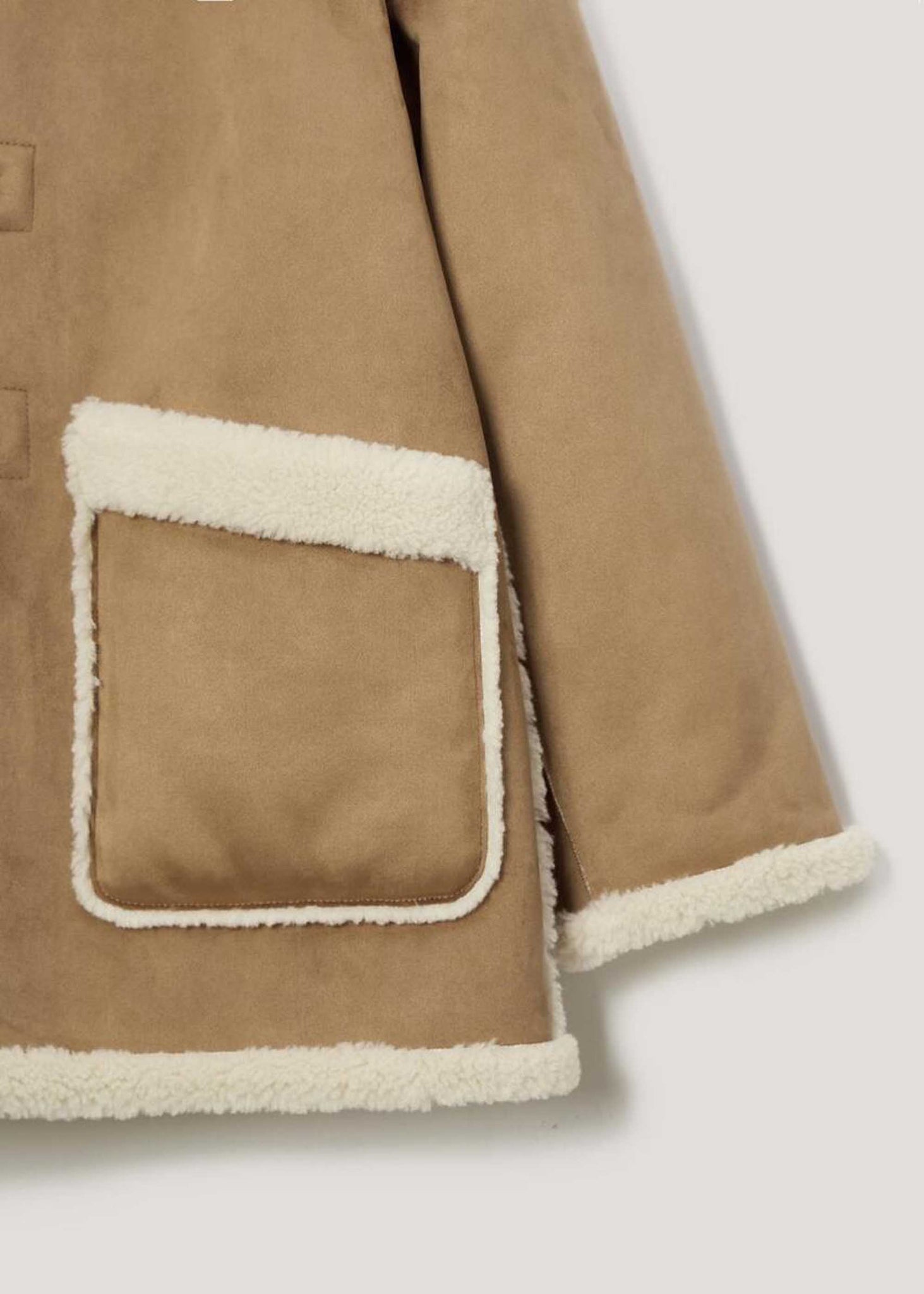 Brown Reversible Shearling Jacket