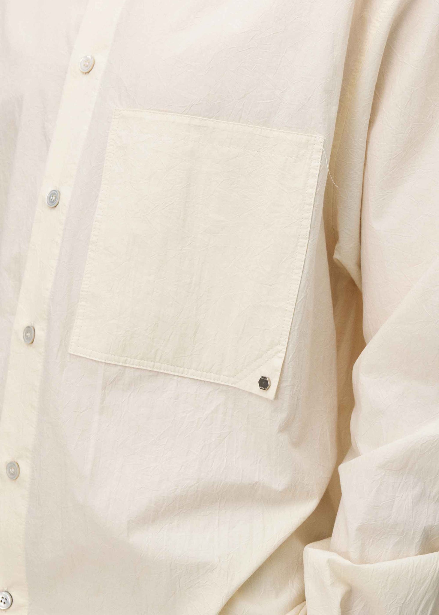 Beige Button-Up Shirt