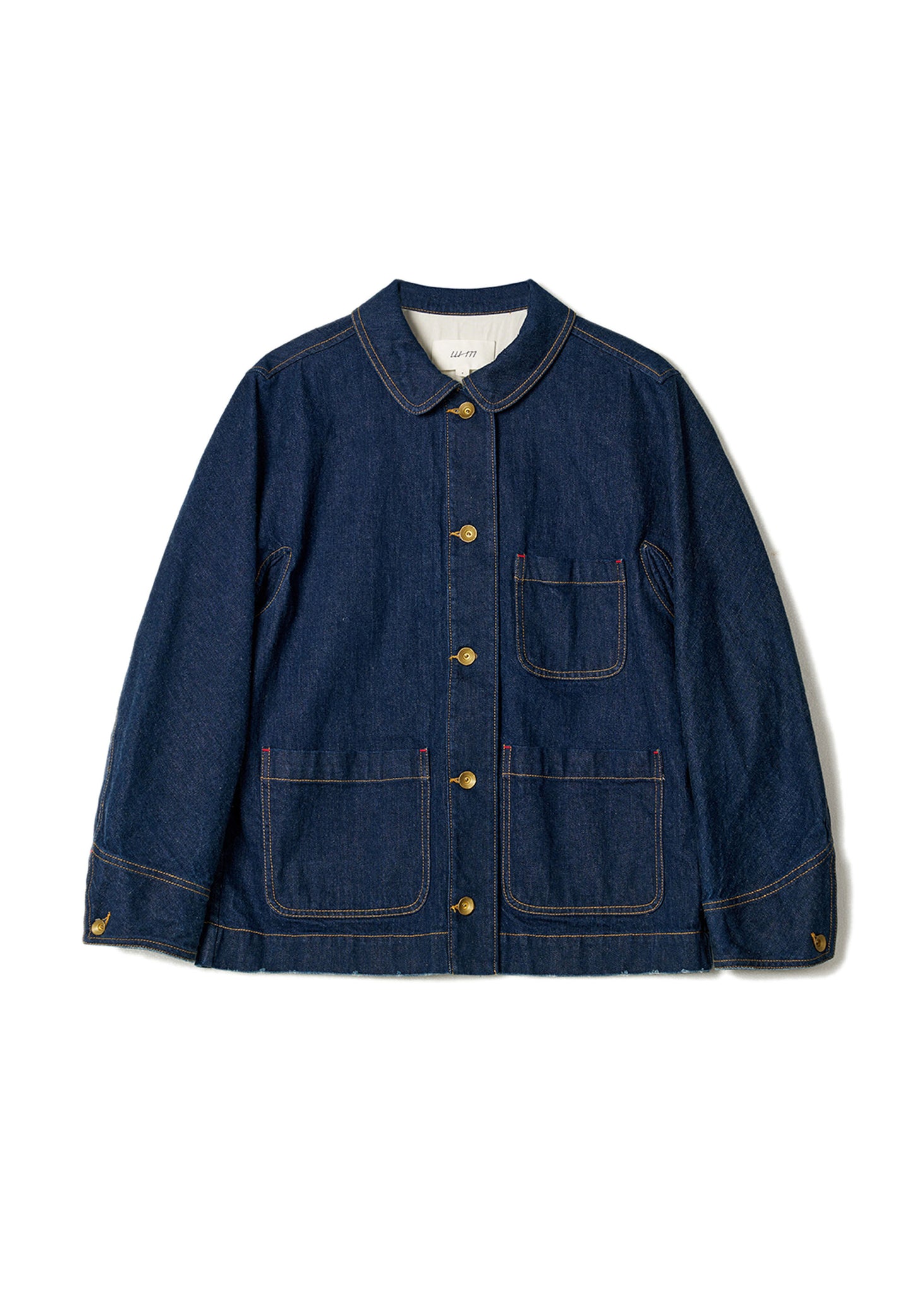 Blue Dark Wash Denim Work Jacket