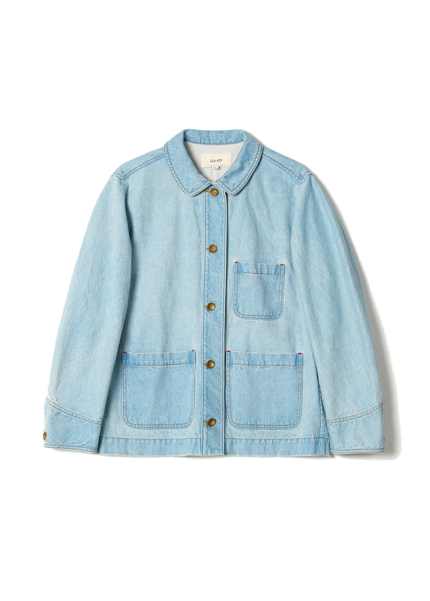 Blue Light Wash Denim Work Jacket