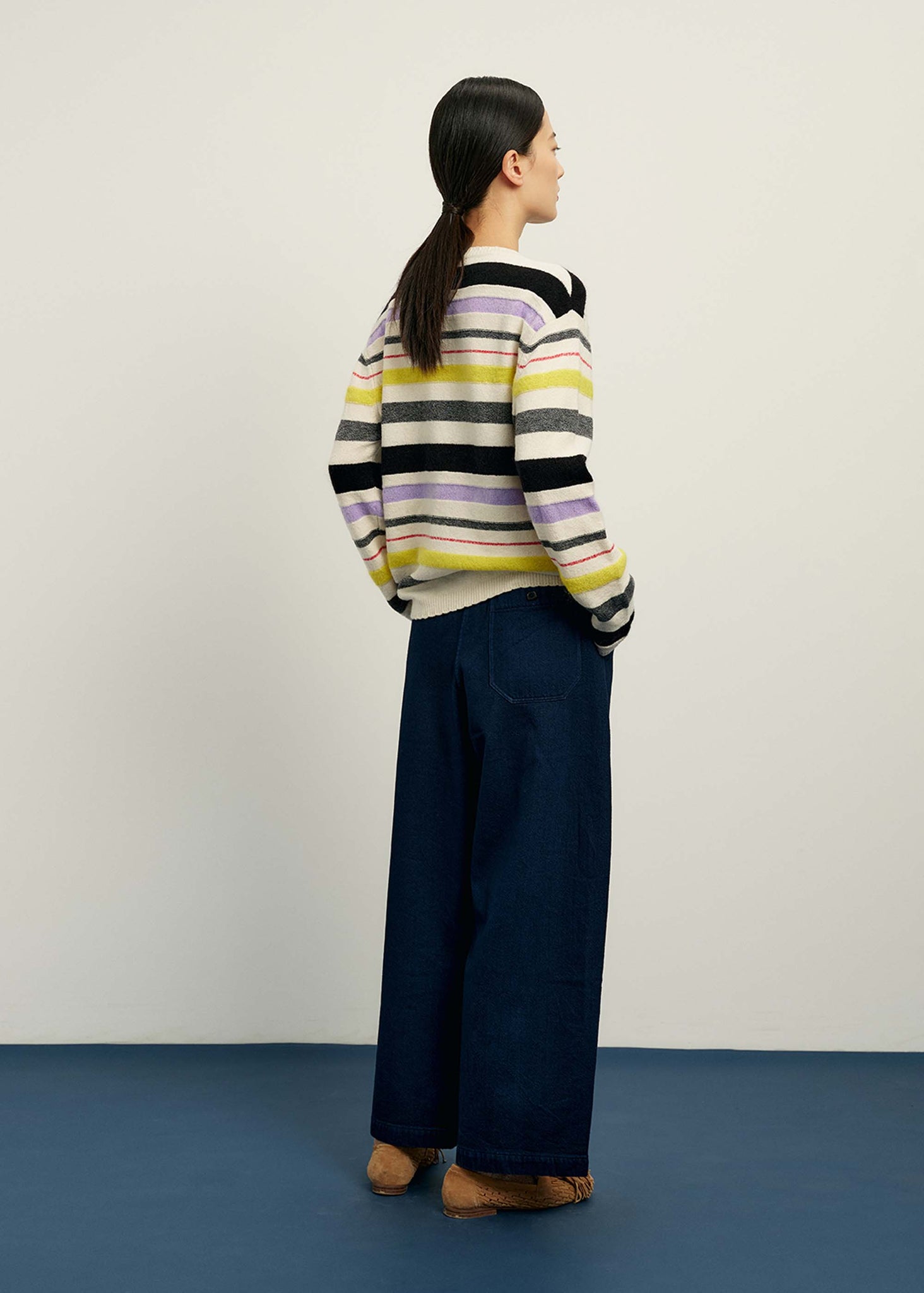 Multi-colour Striped Knit Sweater