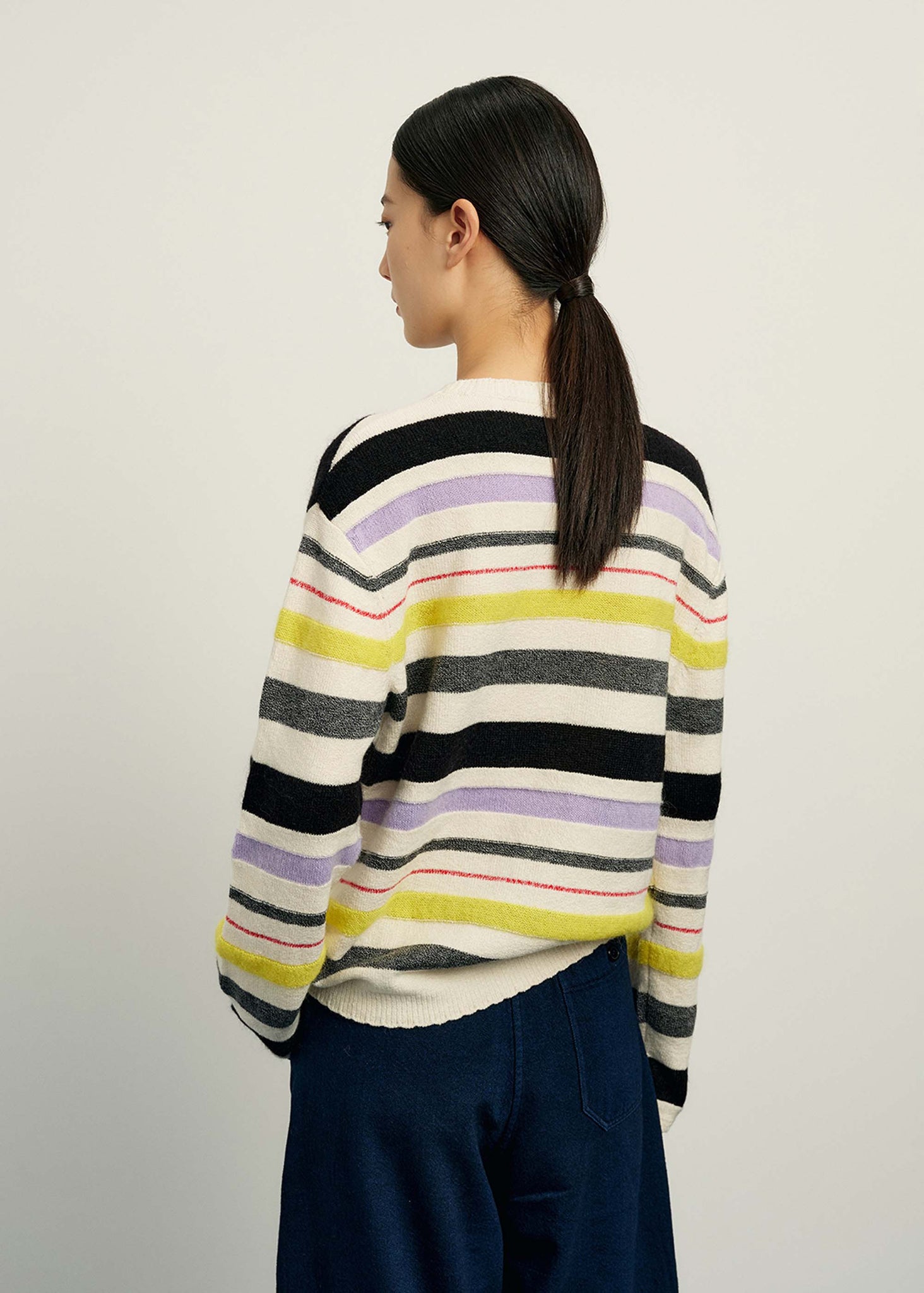 Multi-colour Striped Knit Sweater