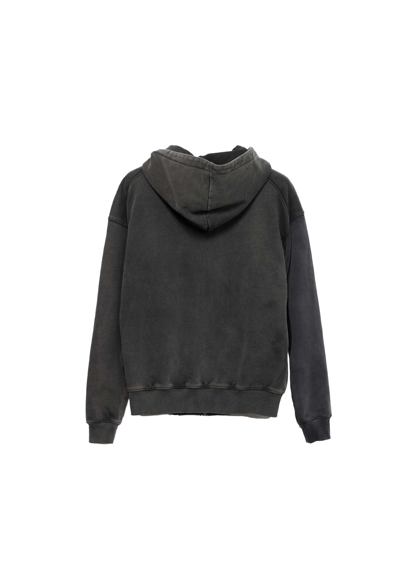 Washed Black Zip Hoodie