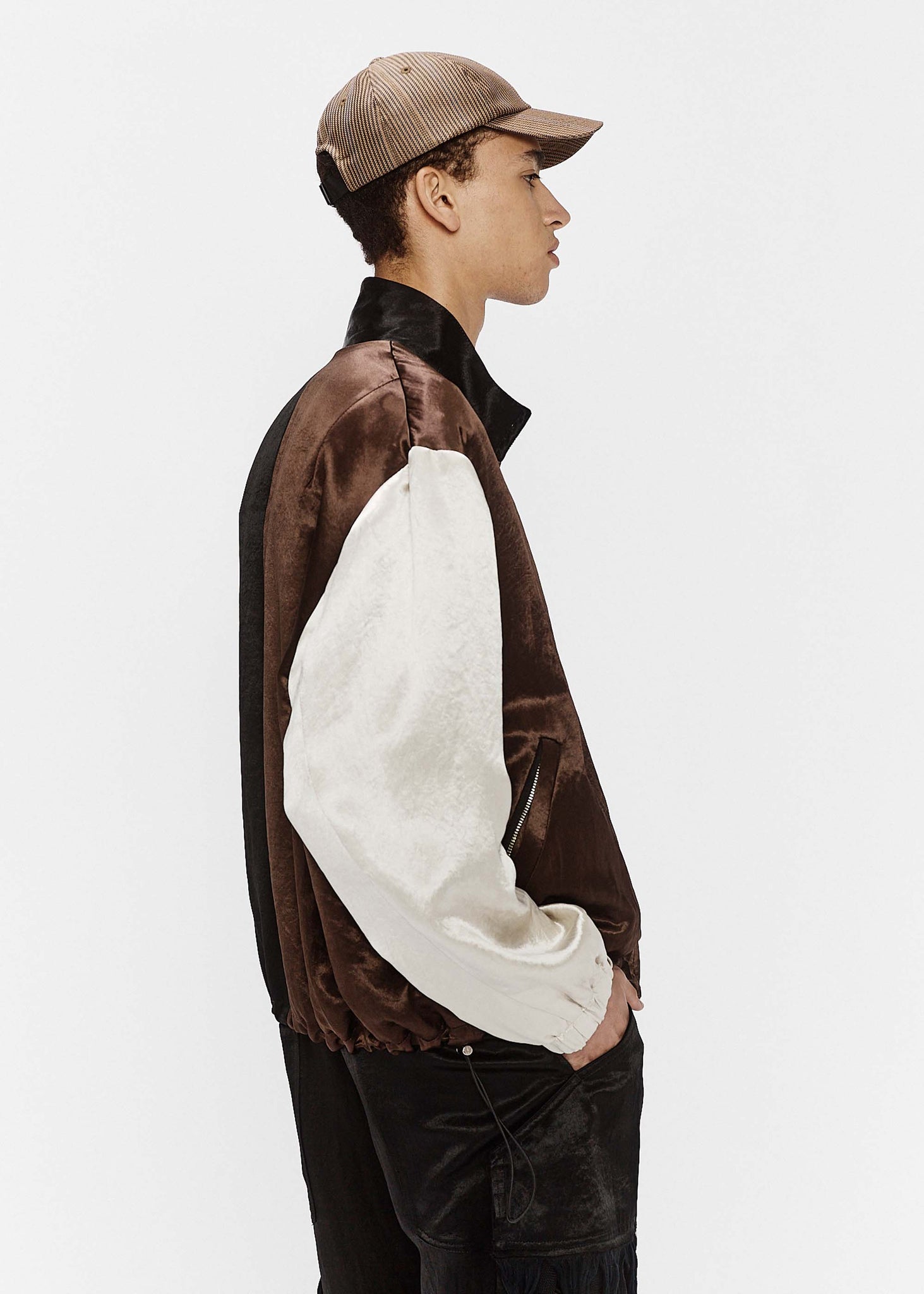 Brown Colourblock Jacket