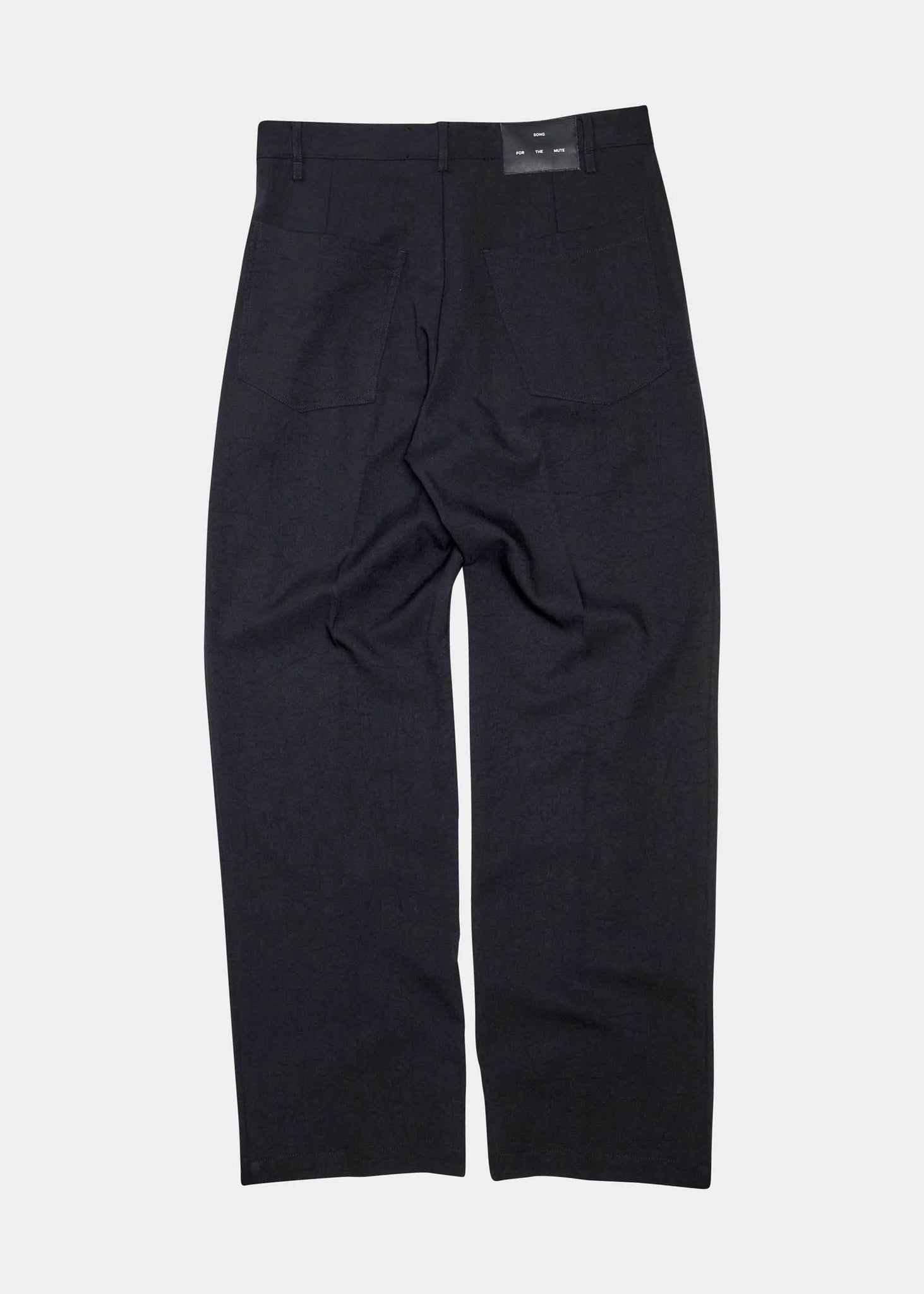 Black Single Pleated Trousers