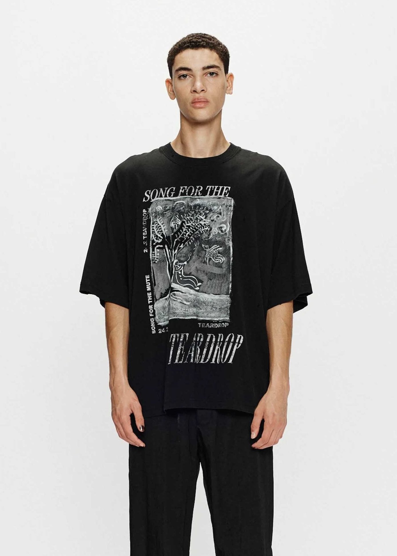 Black Relaxed Graphic T-Shirt