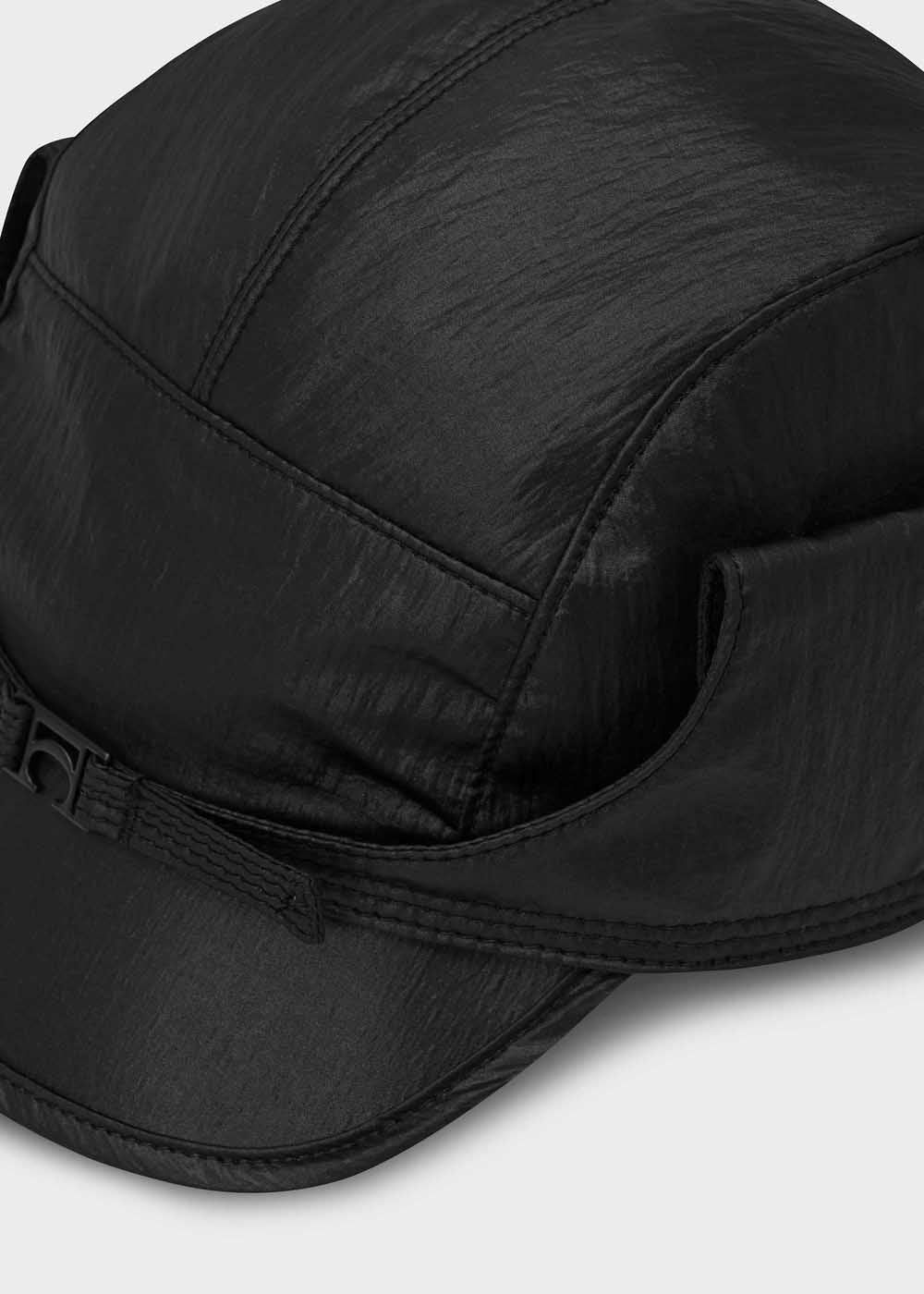 Black Aviator Cap