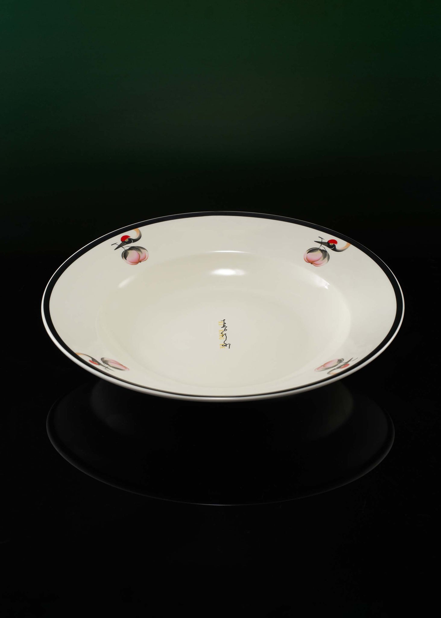 White Crane Plate