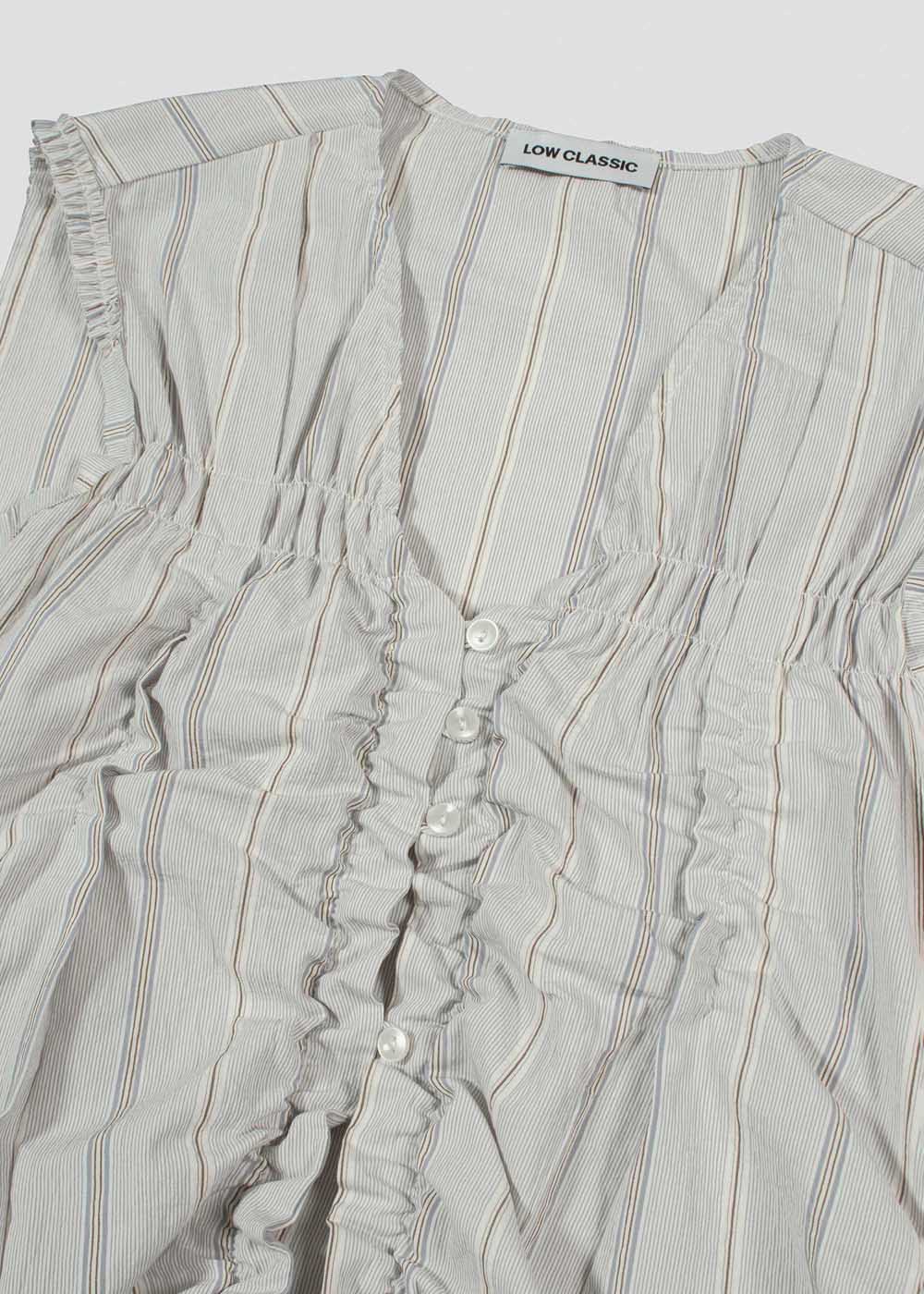 Light Grey Ruffled Vest