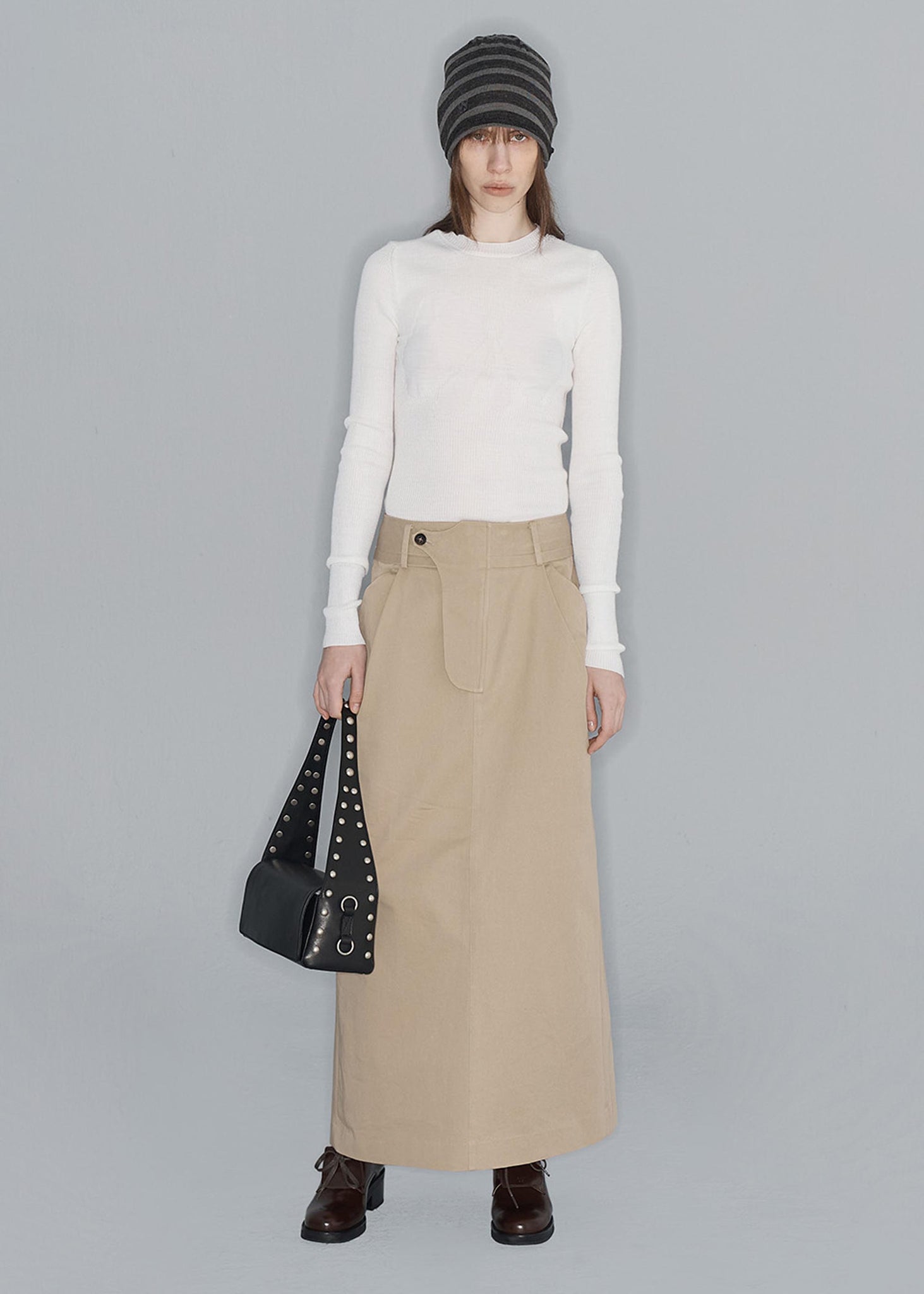 Beige Maxi Skirt