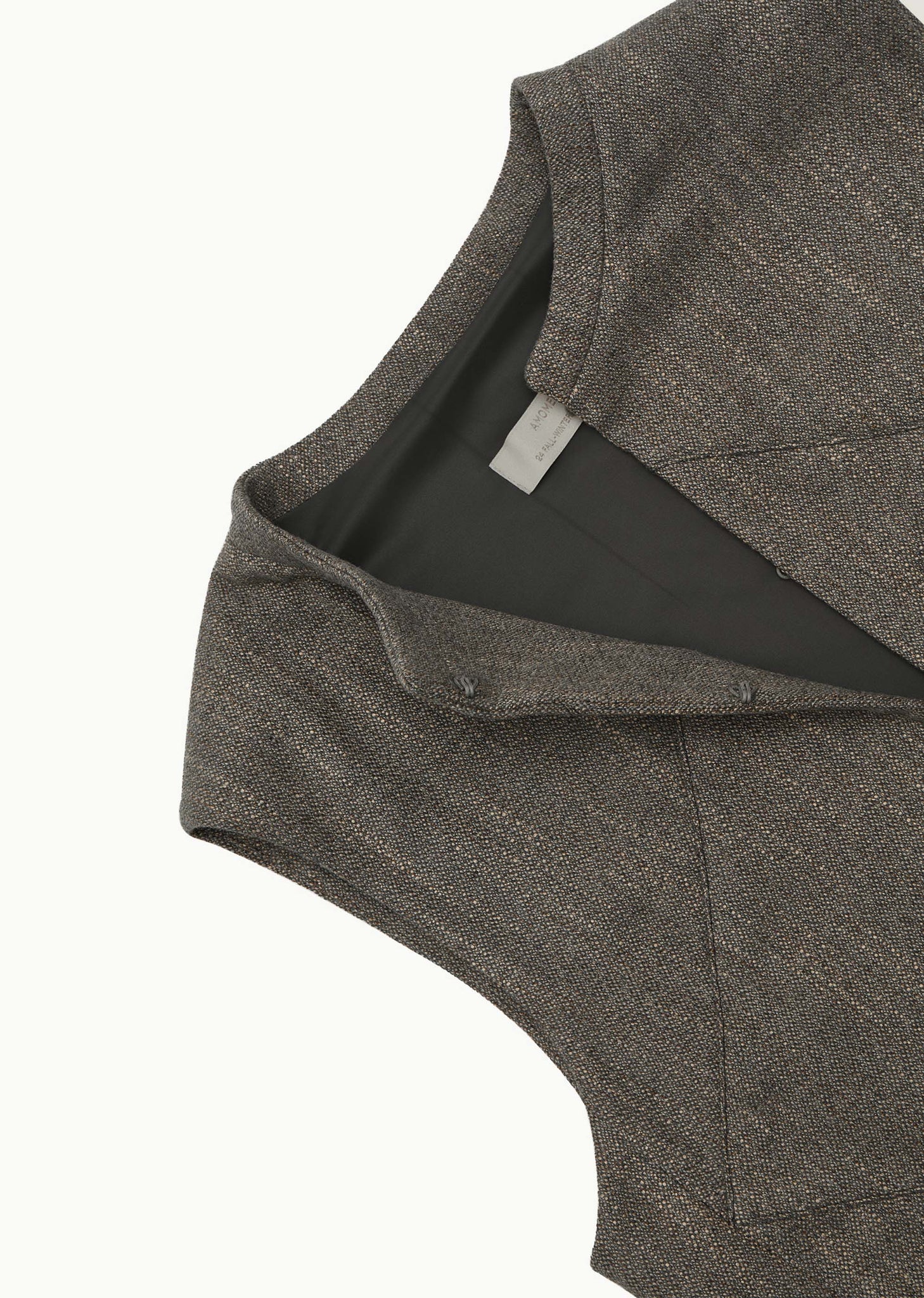 Grey Cropped Vest