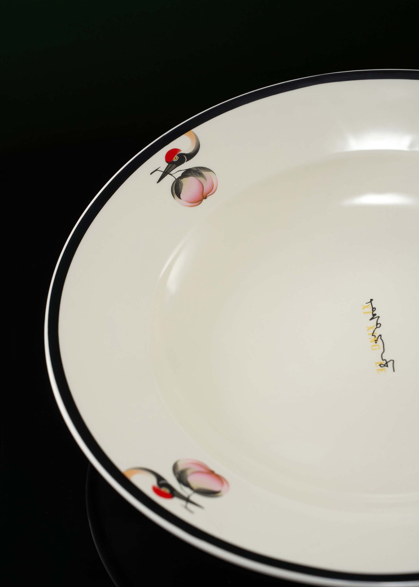 White Crane Plate