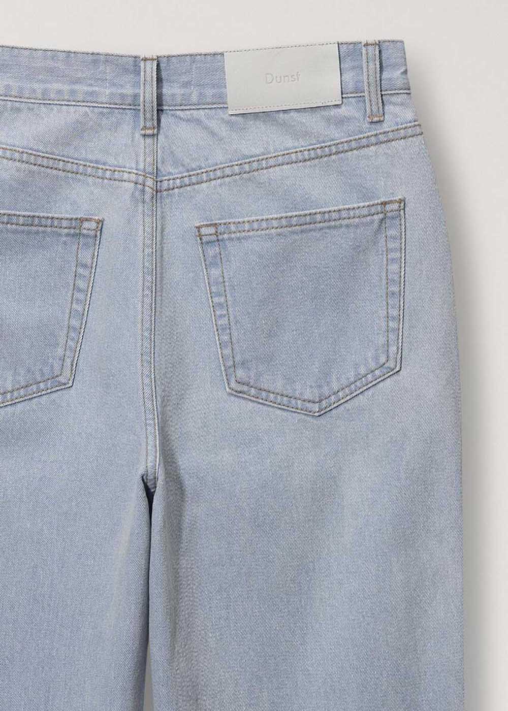 Light Blue Straight-Cut Jeans
