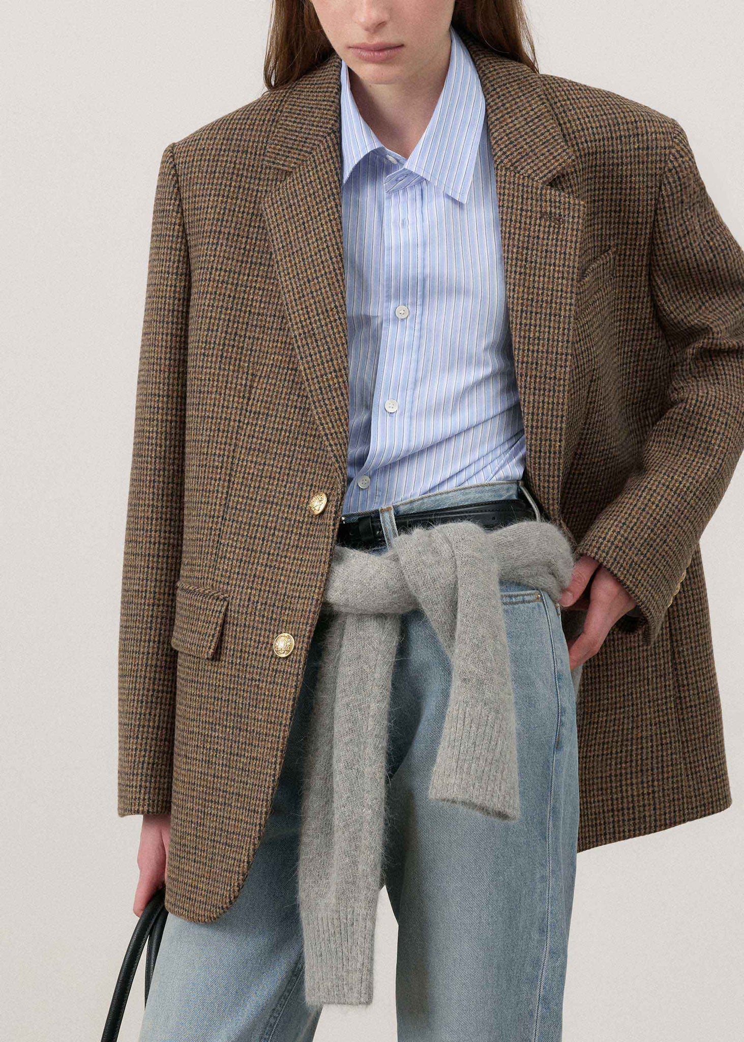 Brown Check Classic Blazer