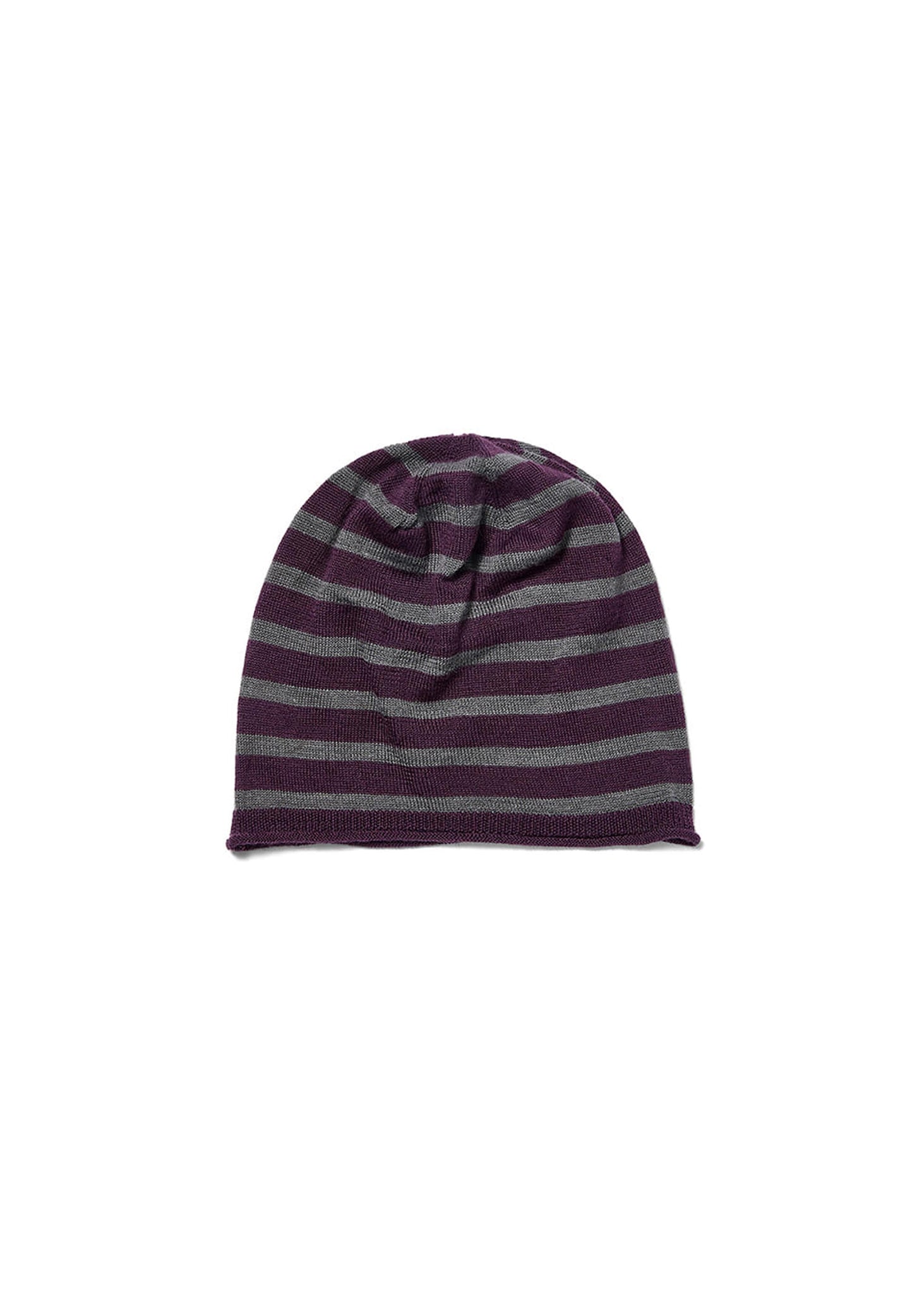 Grey Striped Beanie