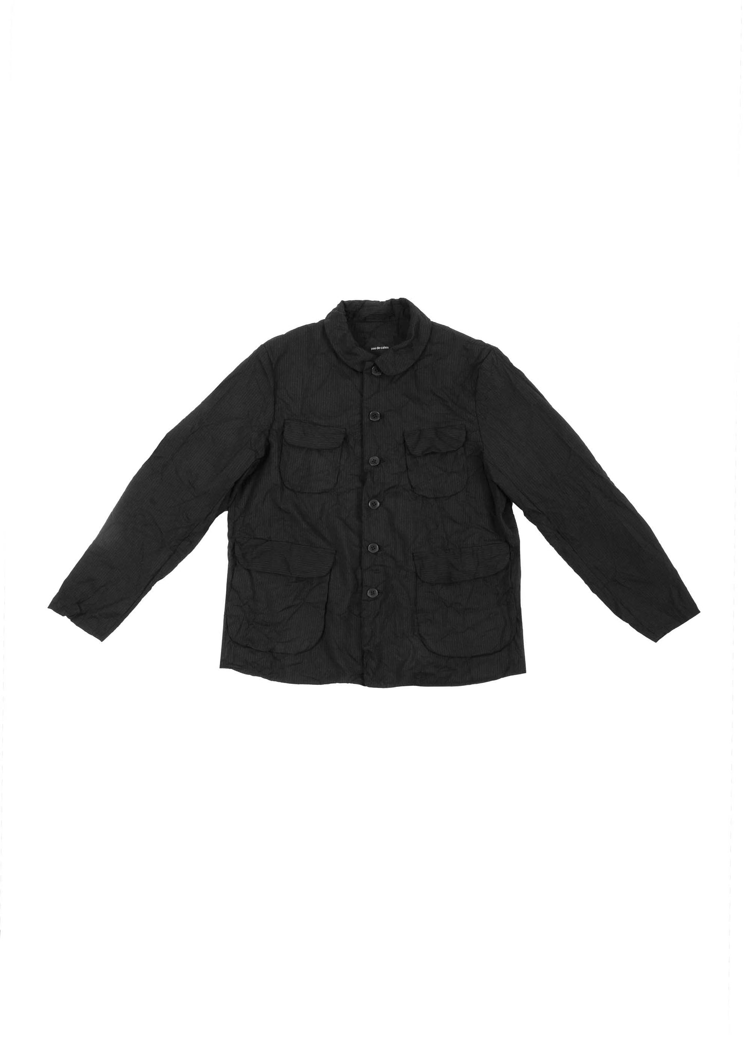 Black Crinkle Worker Jacket