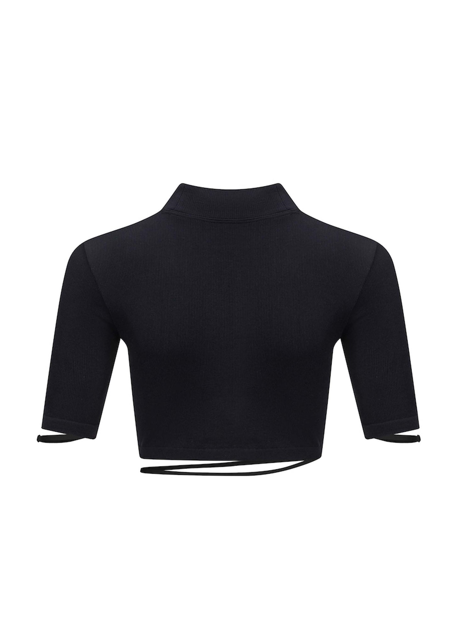 Black Mock Neck Top