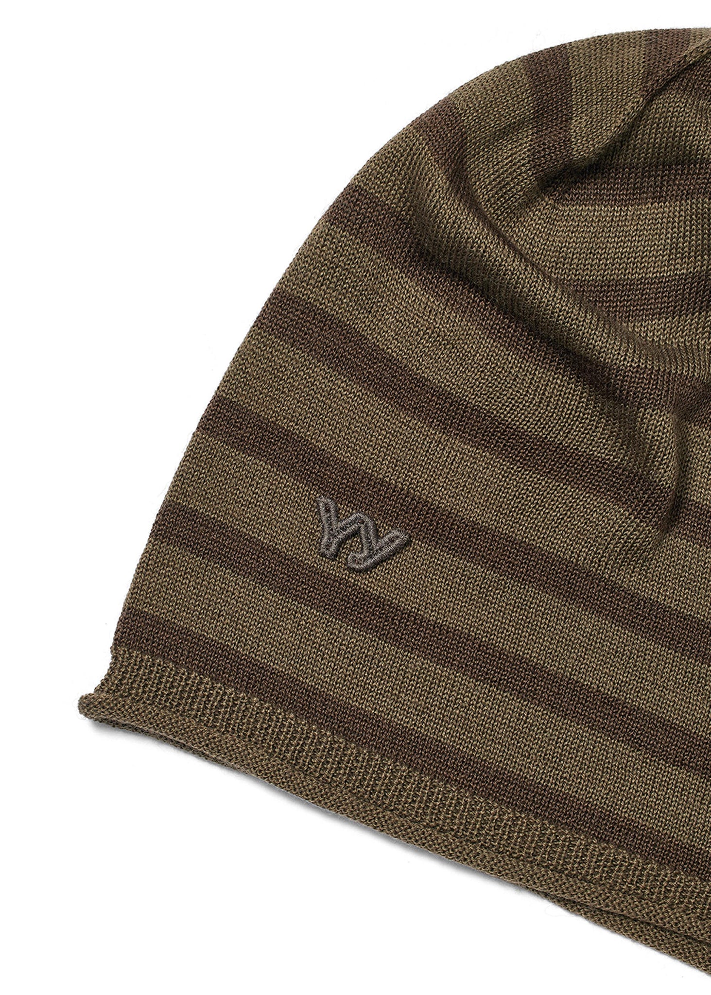 Khaki Striped beanie