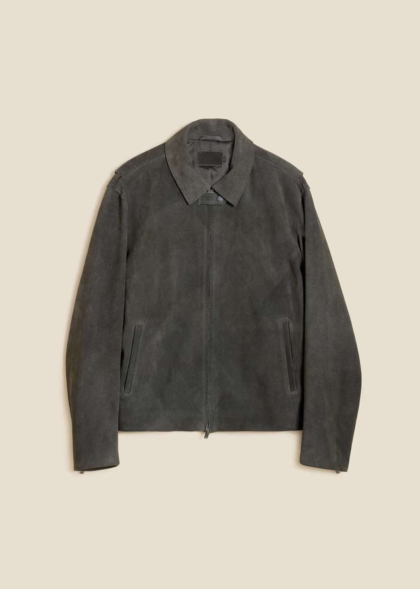 Moss Green Leather Jacket