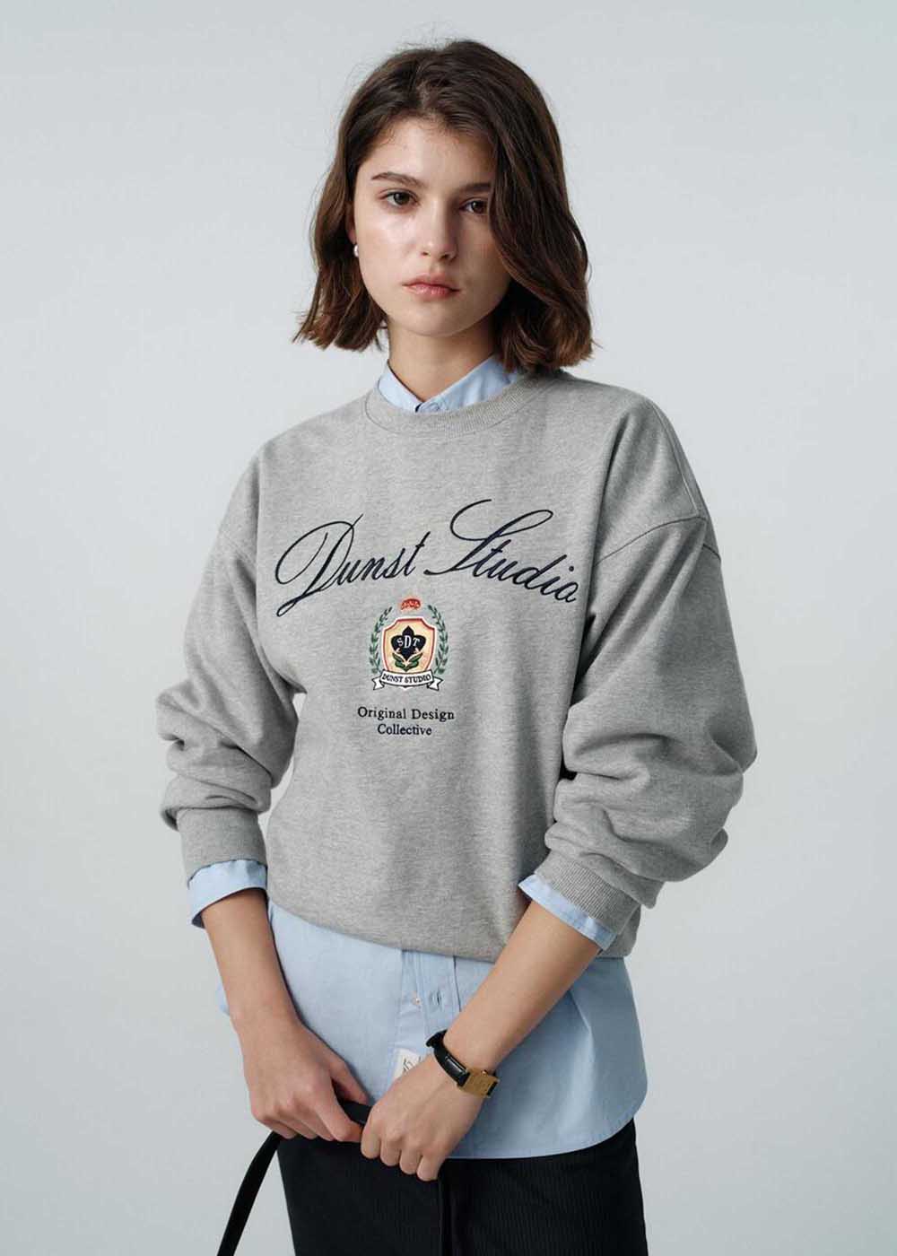 Grey Collegiate Logo Sweatshirt