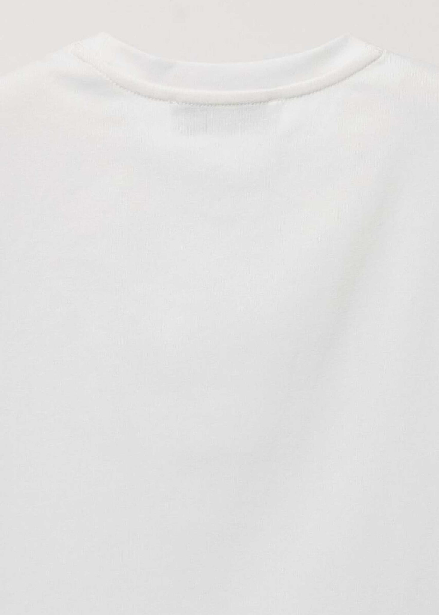 White Crescent Hem Mini T-Shirt