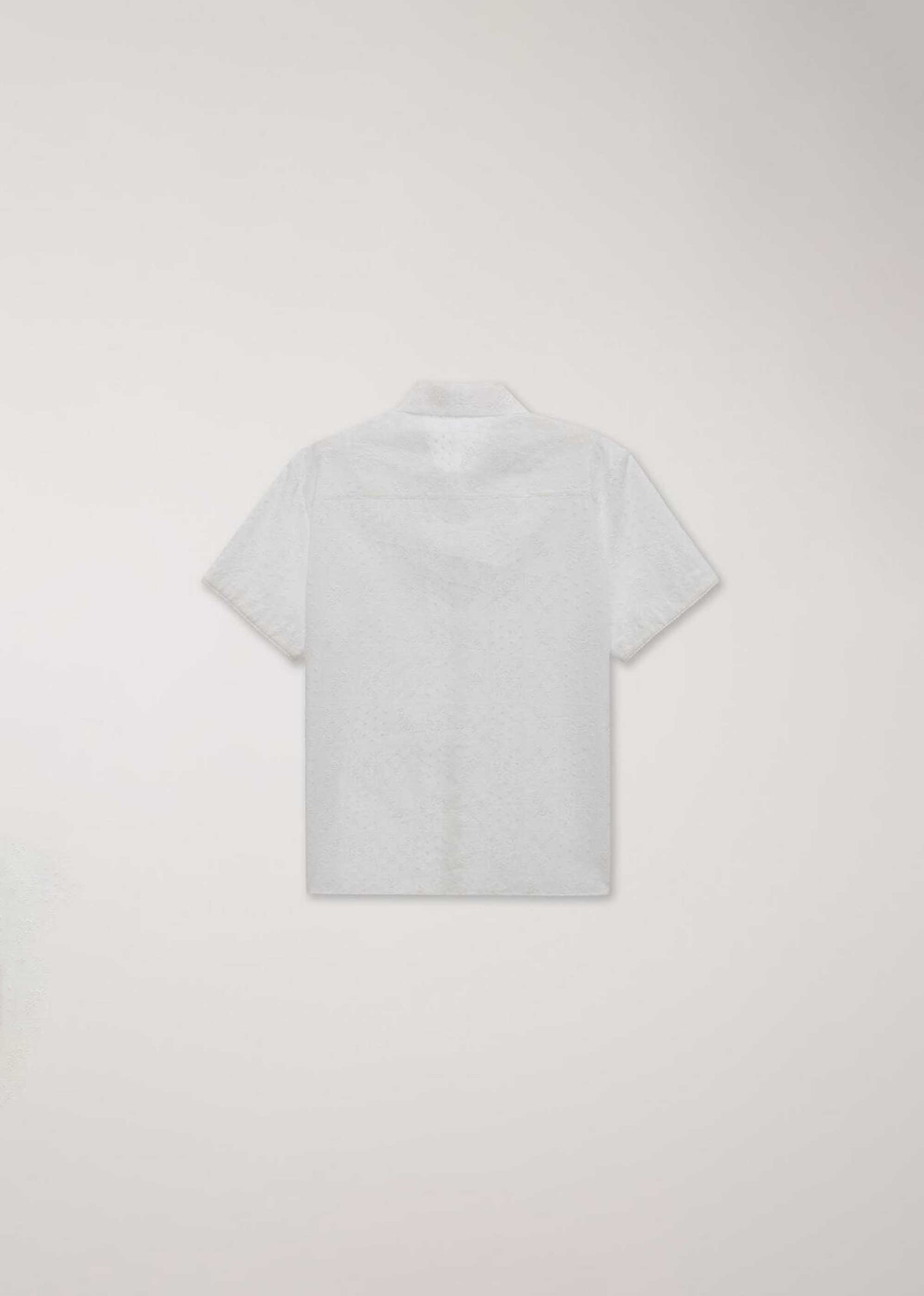 White Shortsleeve Lace Shirt