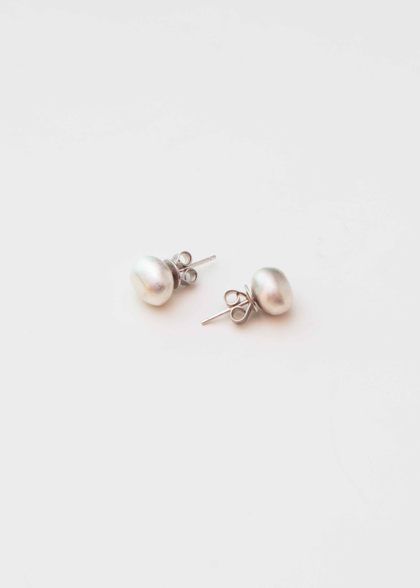 Mini Blur Silver Earrings