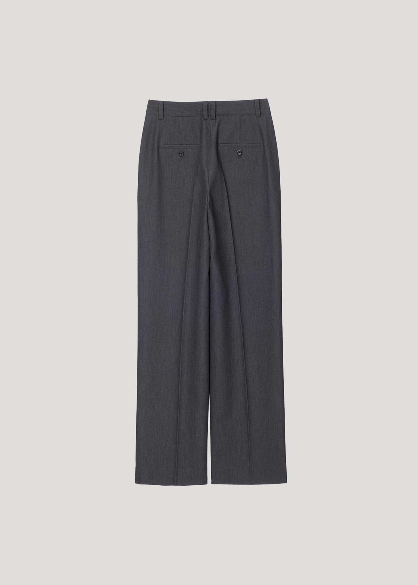 Dark Grey Straight Trouser