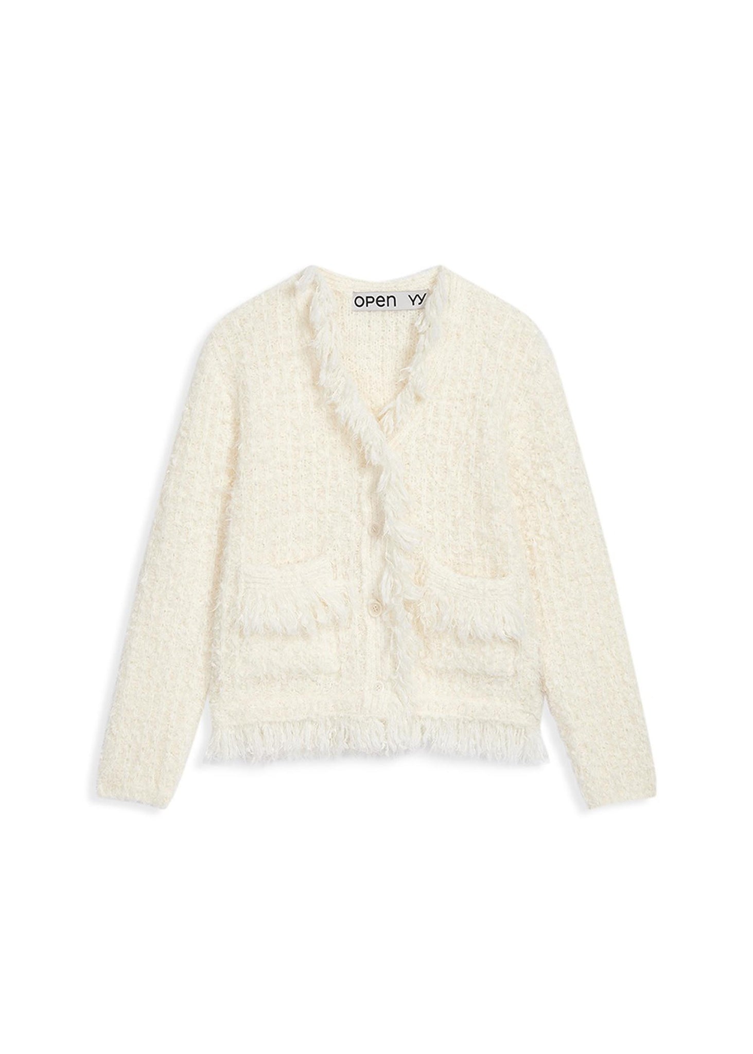 Off-White Furry Shag Cardigan