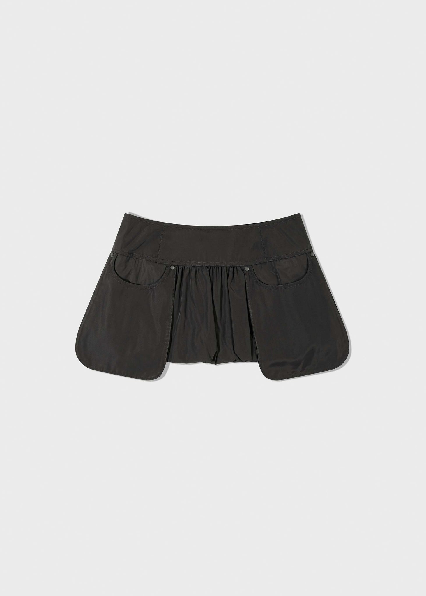 Charcoal Mini Bubble Skirt