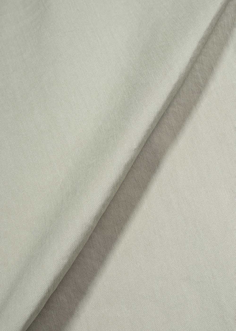 Beige Deep Tuck Wide Linen Trousers