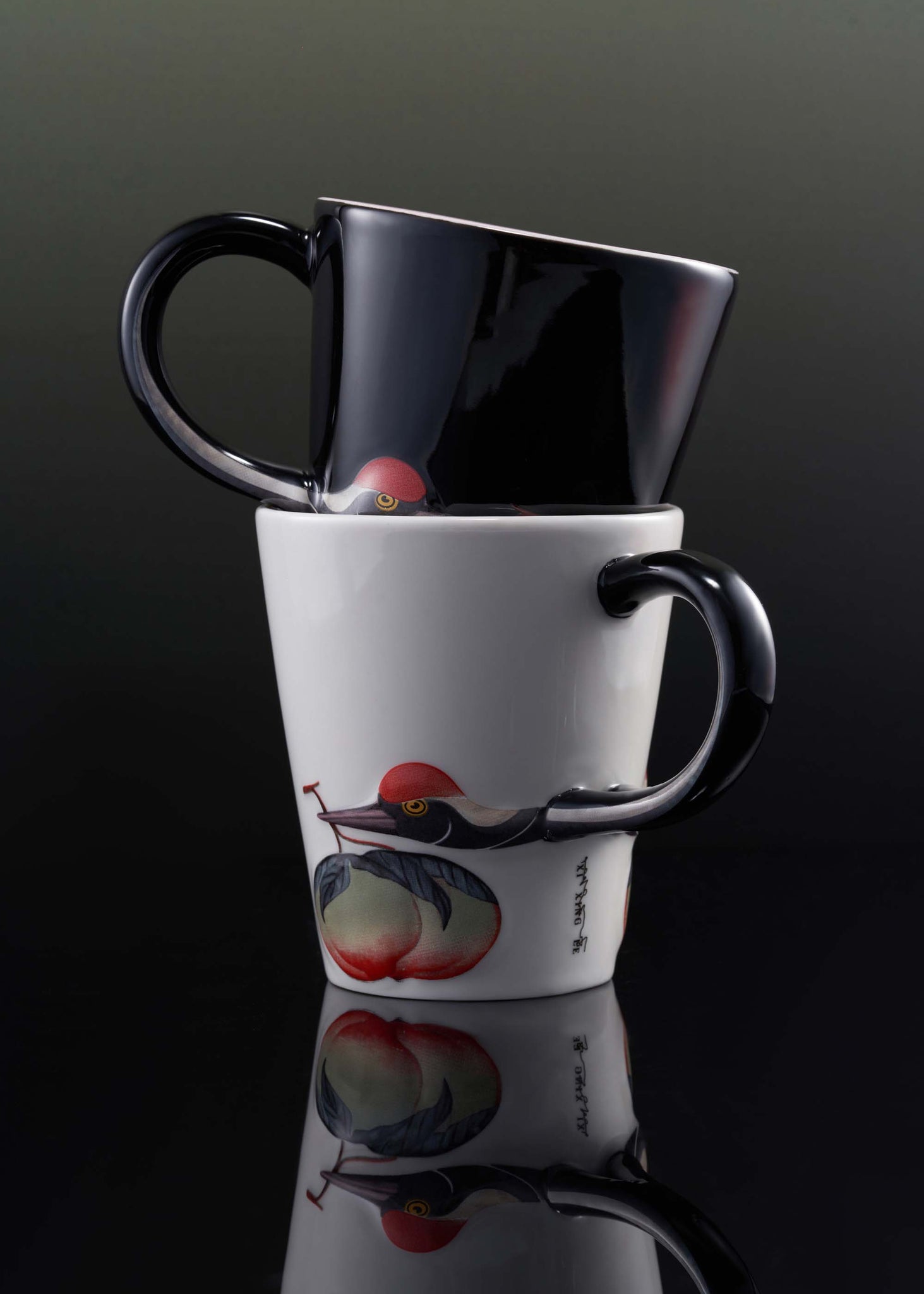 Black Crane Mug