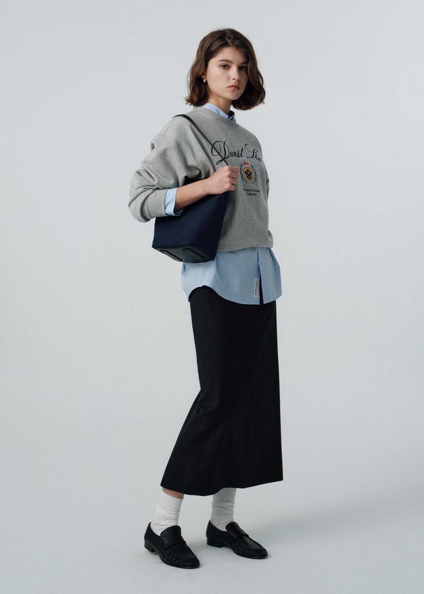 Grey Collegiate Logo Sweatshirt