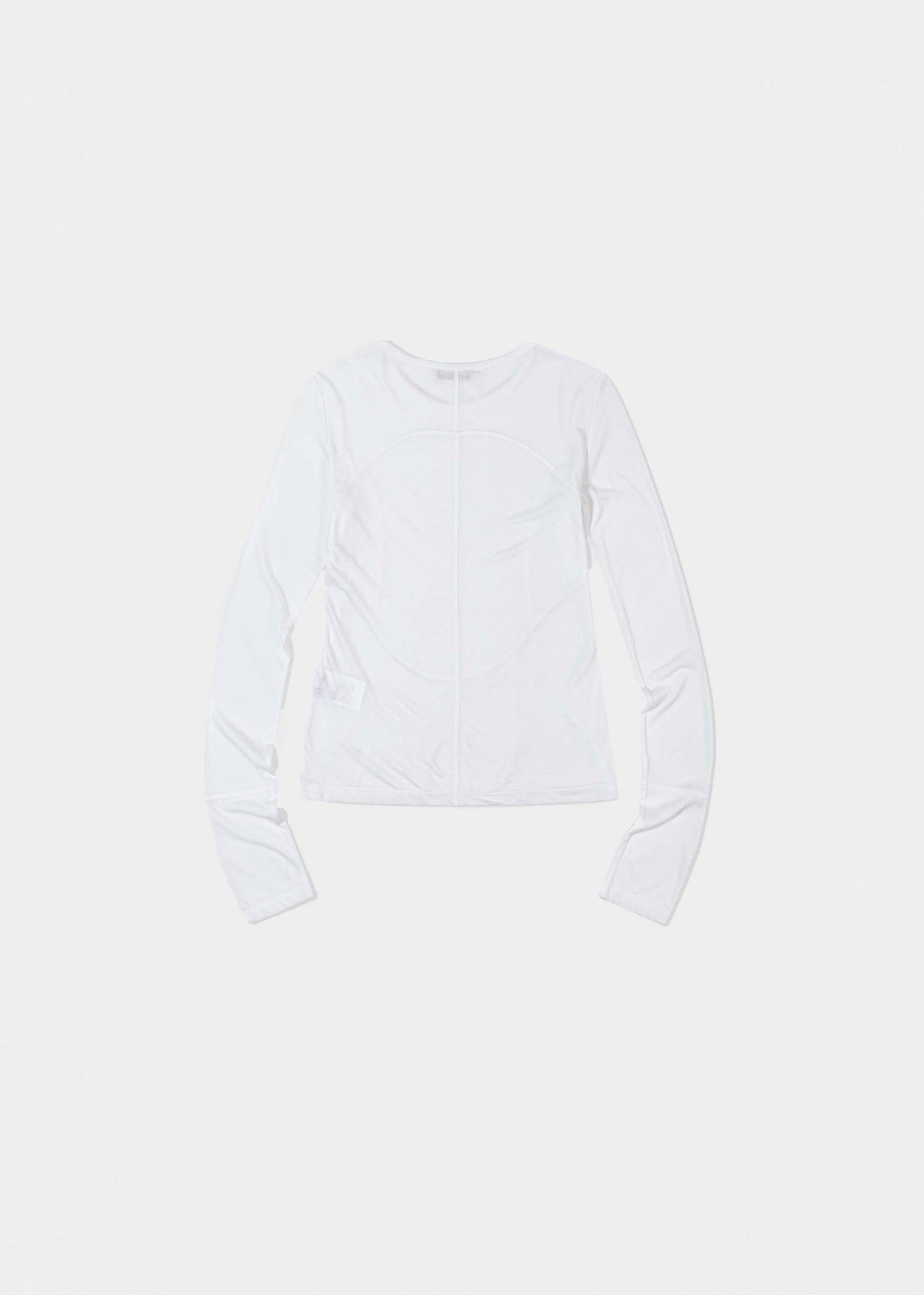 White Corset Panel Longsleeve Top