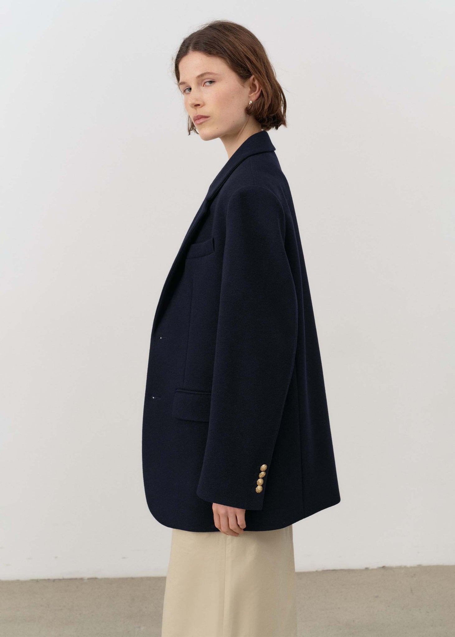 Navy Oversized Blazer