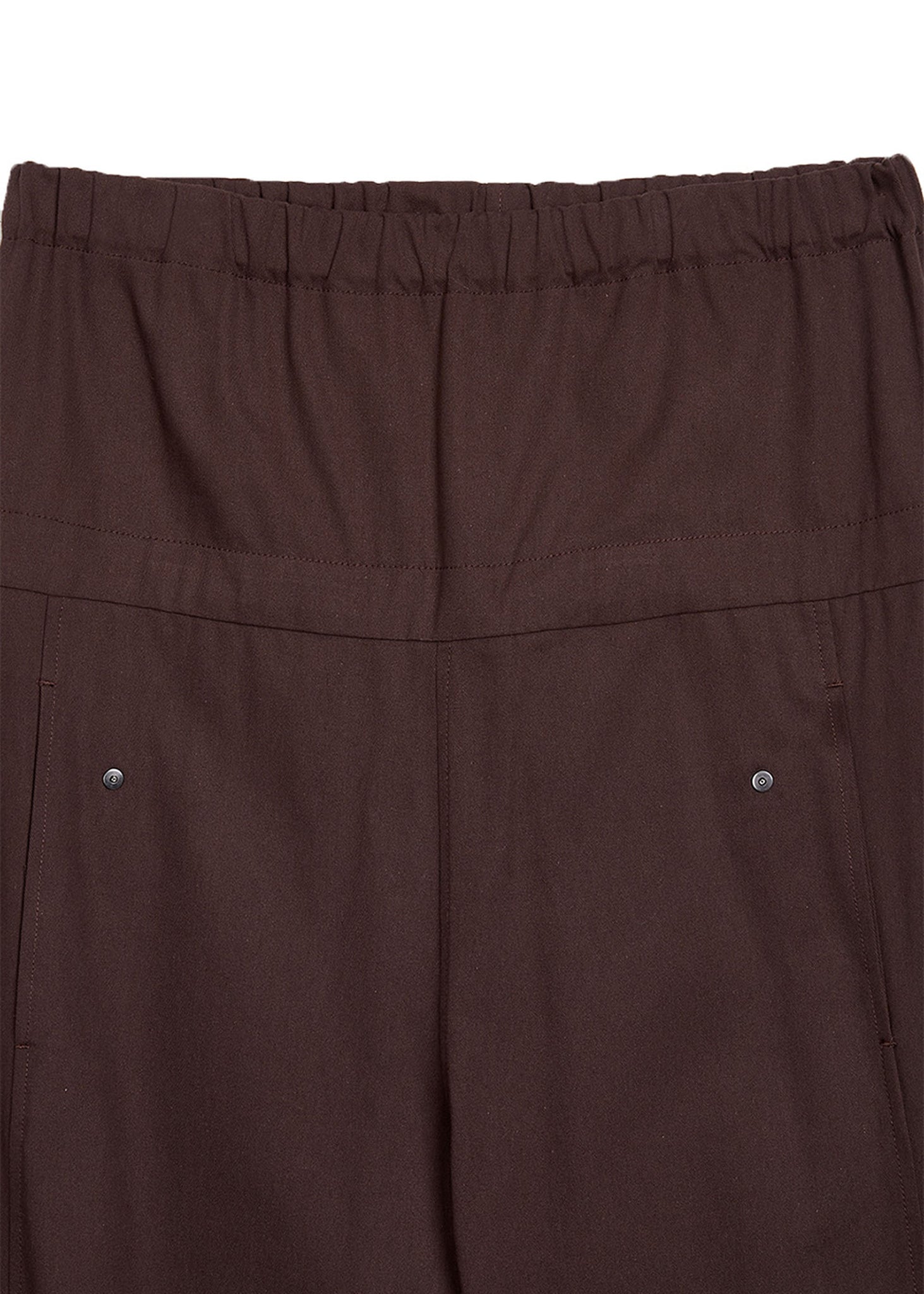 Burgundy Rolled Waist Cargo Pants