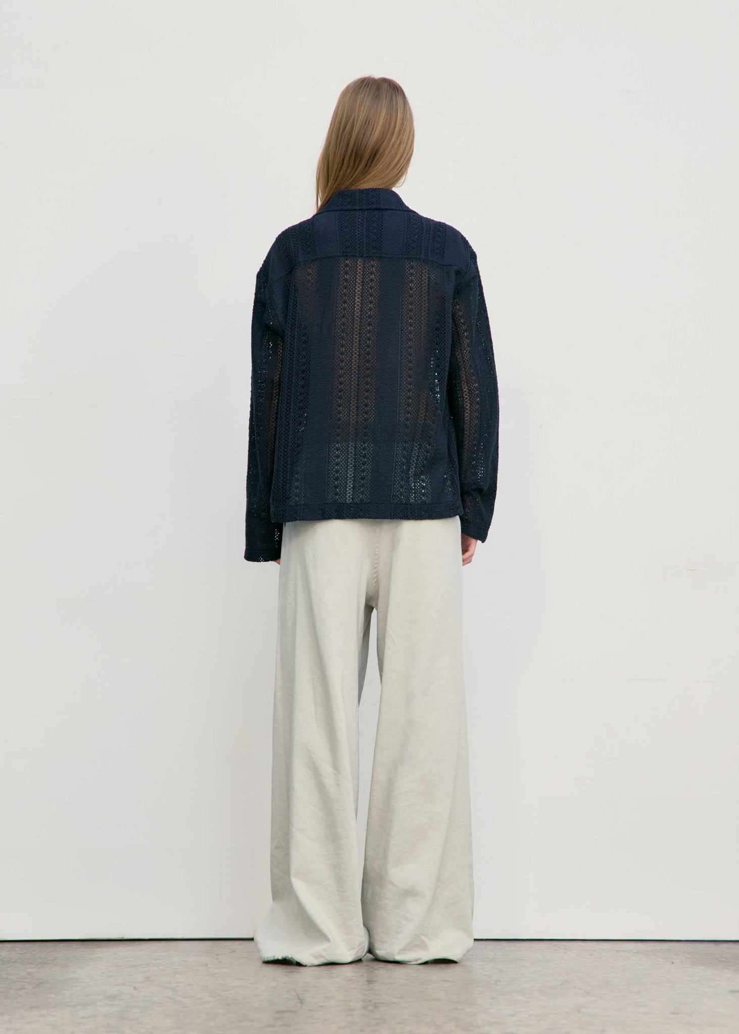 Beige Deep Tuck Wide Linen Trousers