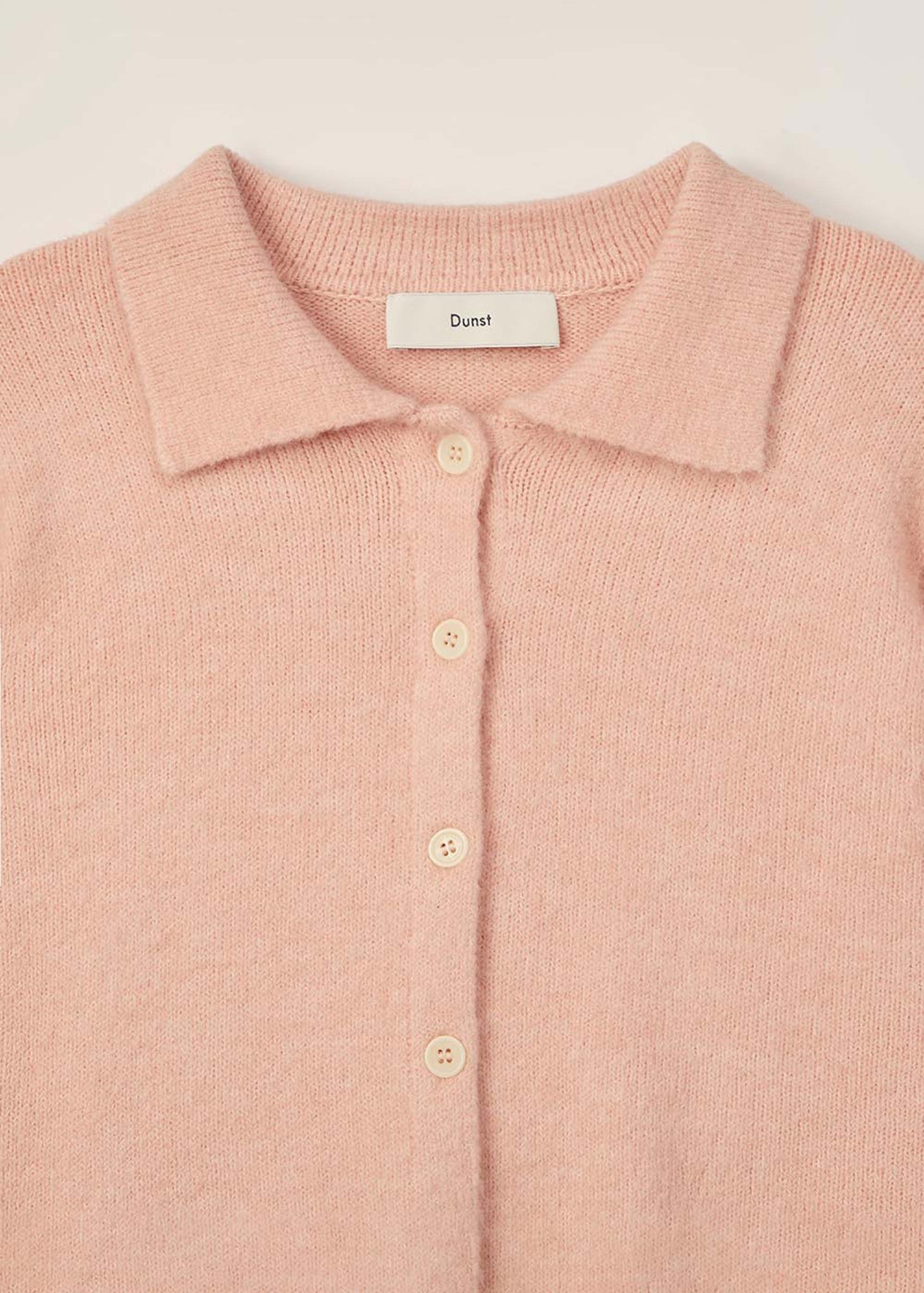 Pink Spread Collar Cardigan