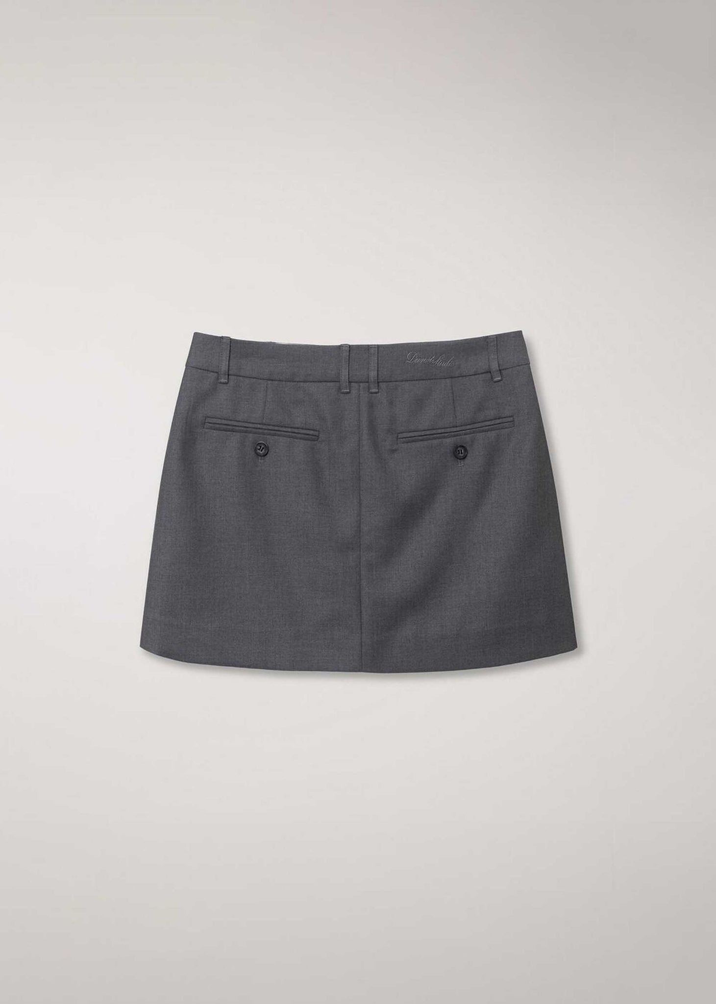 Grey Mini A-Line Skirt